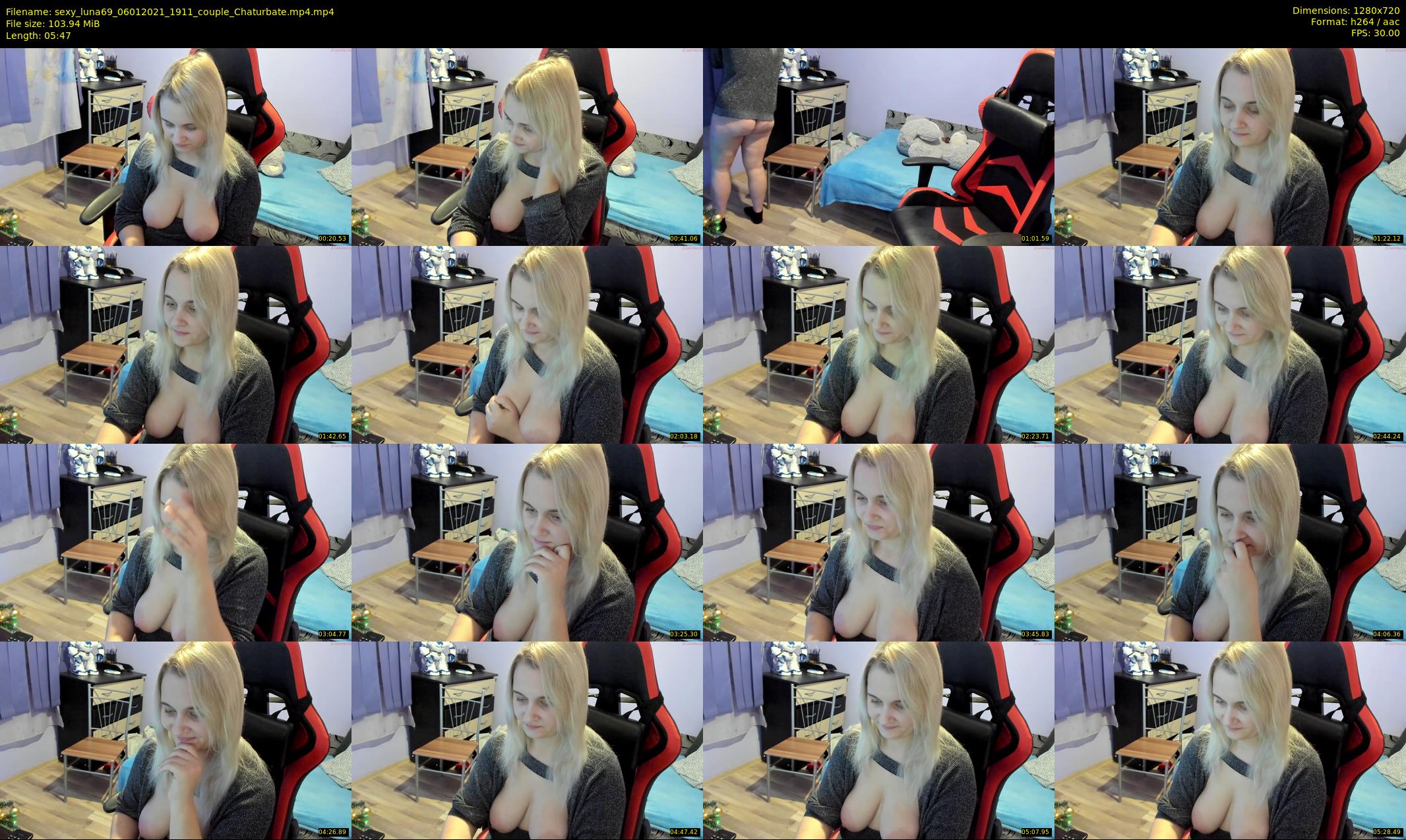 sexy_luna69 — 6 minute Chaturbate couple cam show recording, 720p, Jan 6, 2021