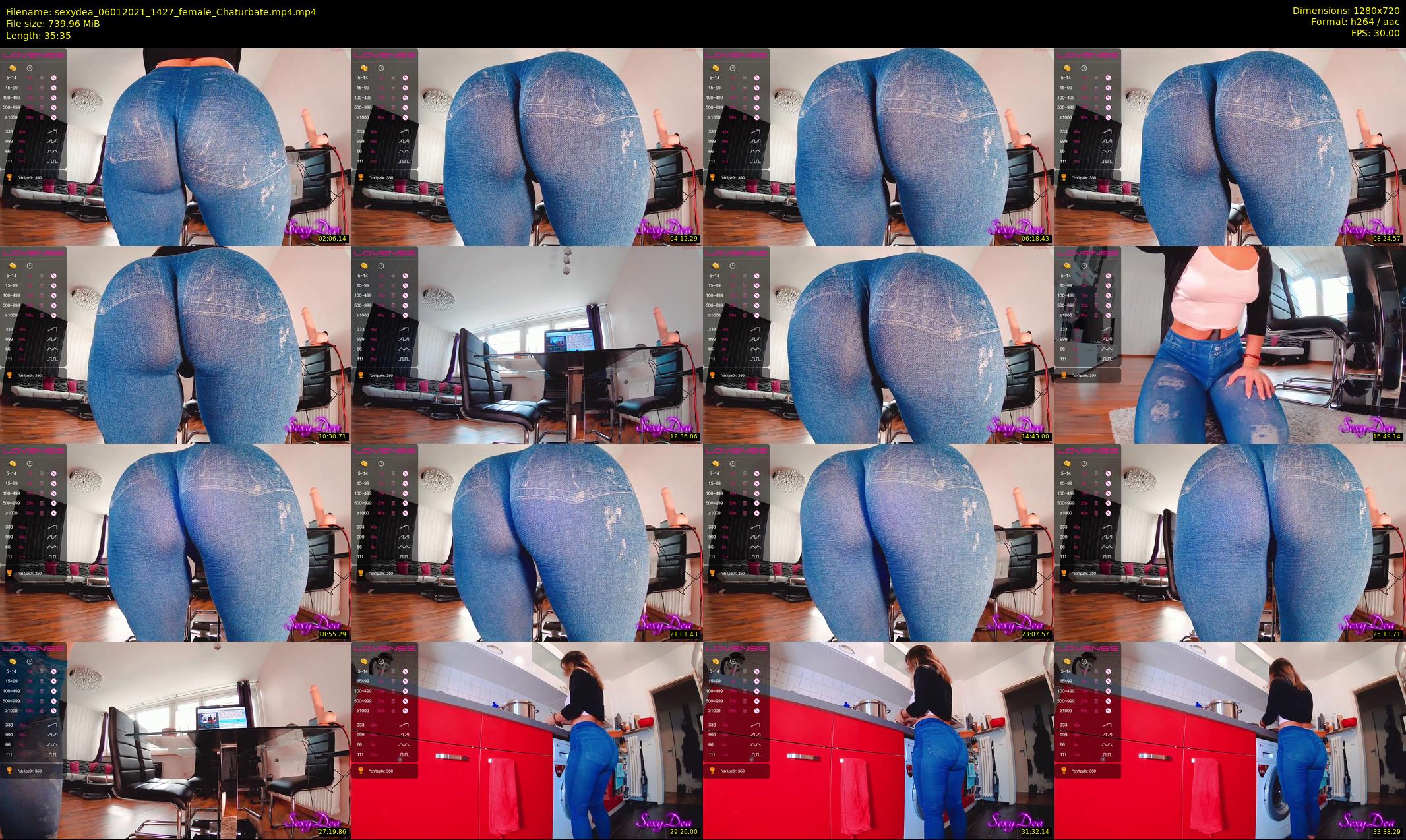 sexydea — 36 minute Chaturbate female cam show recording, 720p, Jan 6, 2021