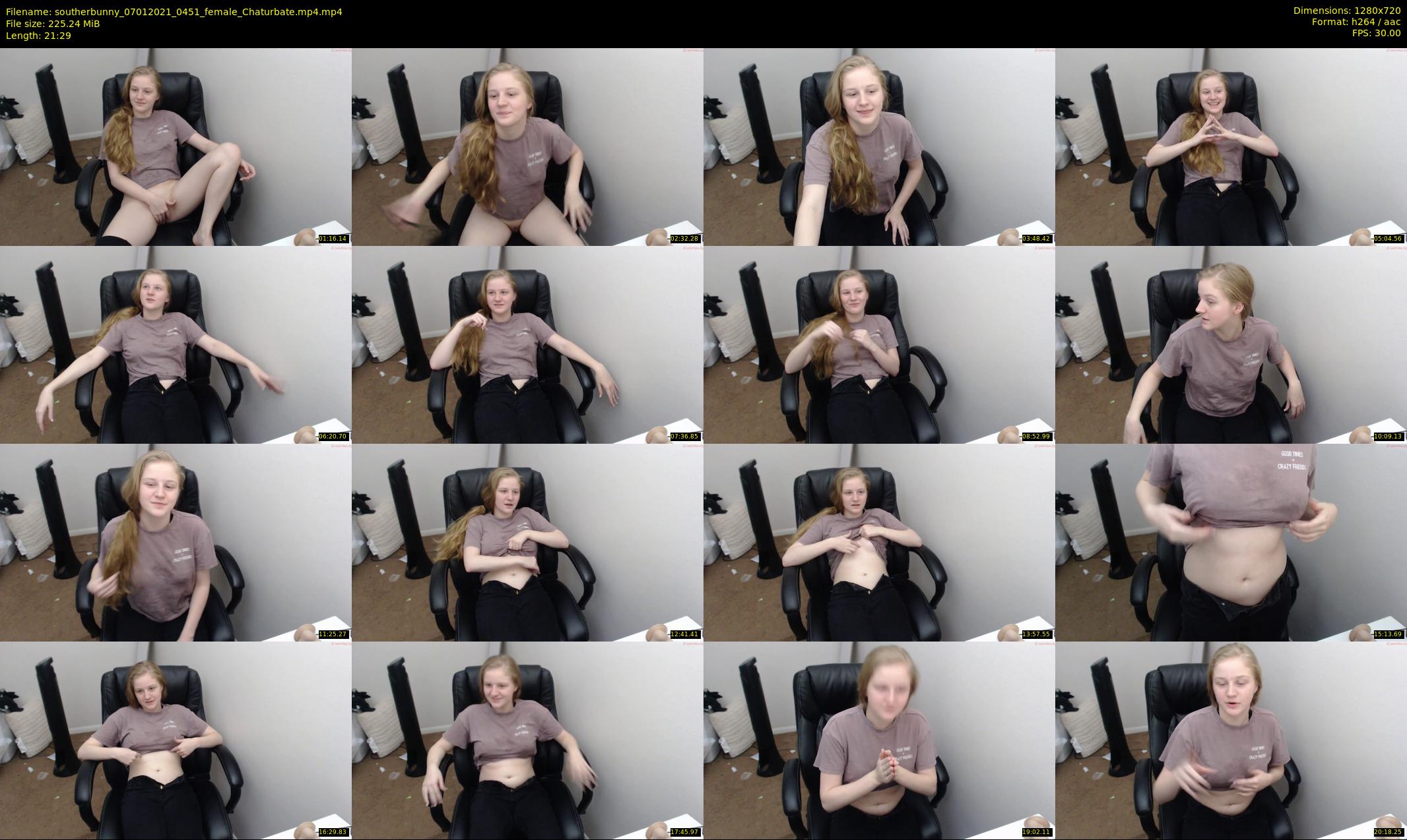 southerbunny — 22 minute Chaturbate female cam show recording, 720p, Jan 7, 2021