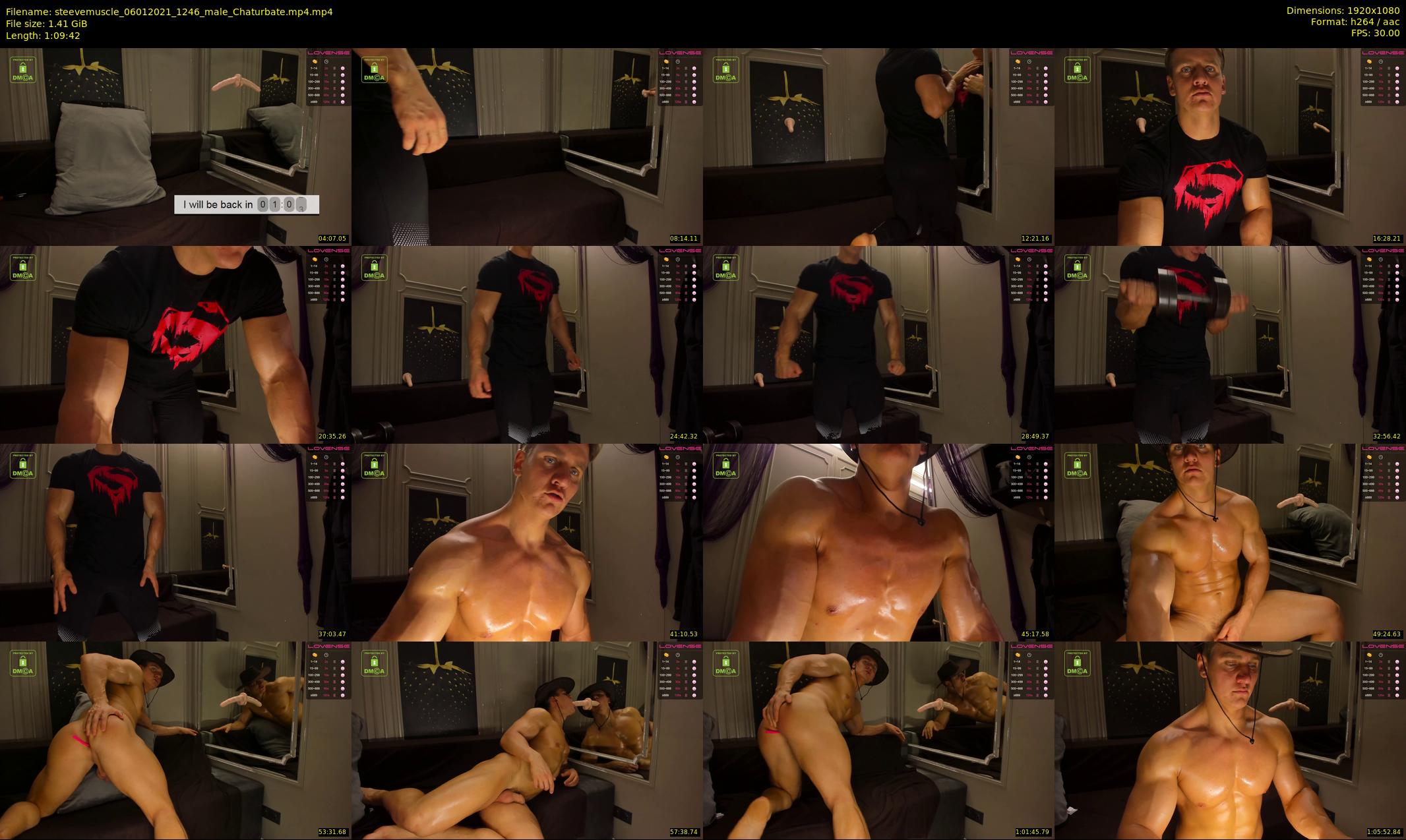steevemuscle — 70 minute Chaturbate male cam show recording, 1080p, Jan 6, 2021