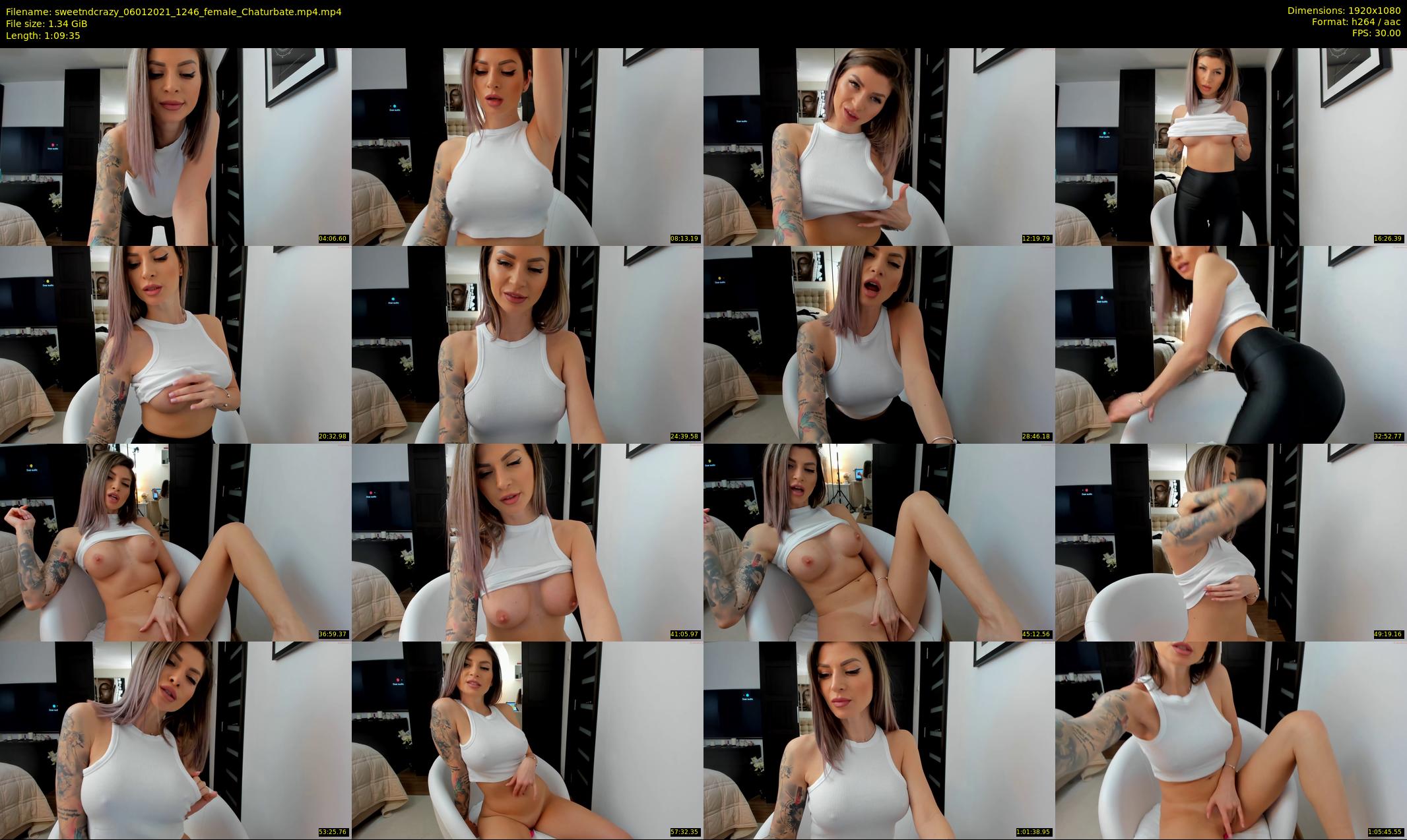 sweetndcrazy — 70 minute Chaturbate female cam show recording, 1080p, Jan 6, 2021