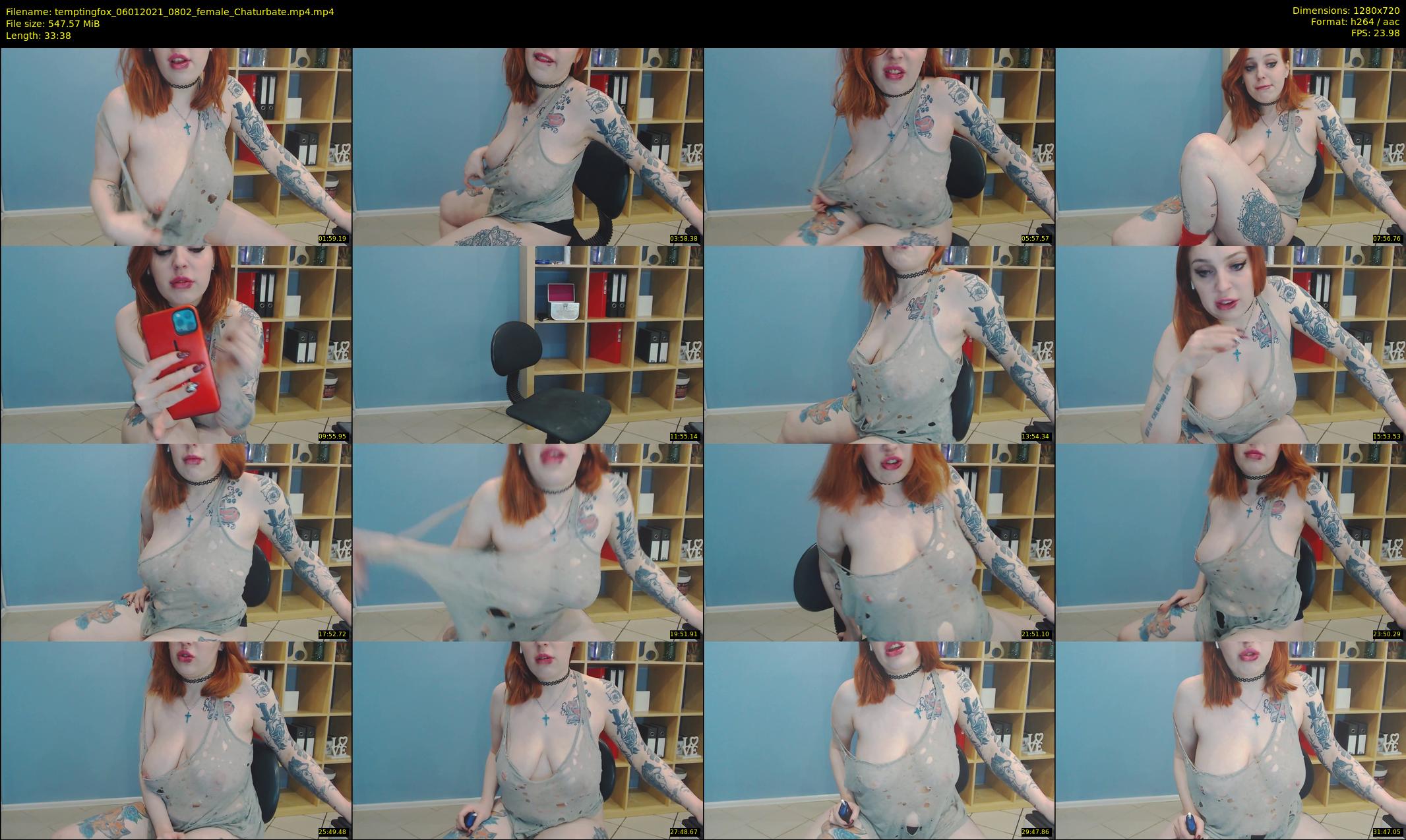 temptingfox — 34 minute Chaturbate female cam show recording, 720p, Jan 6, 2021