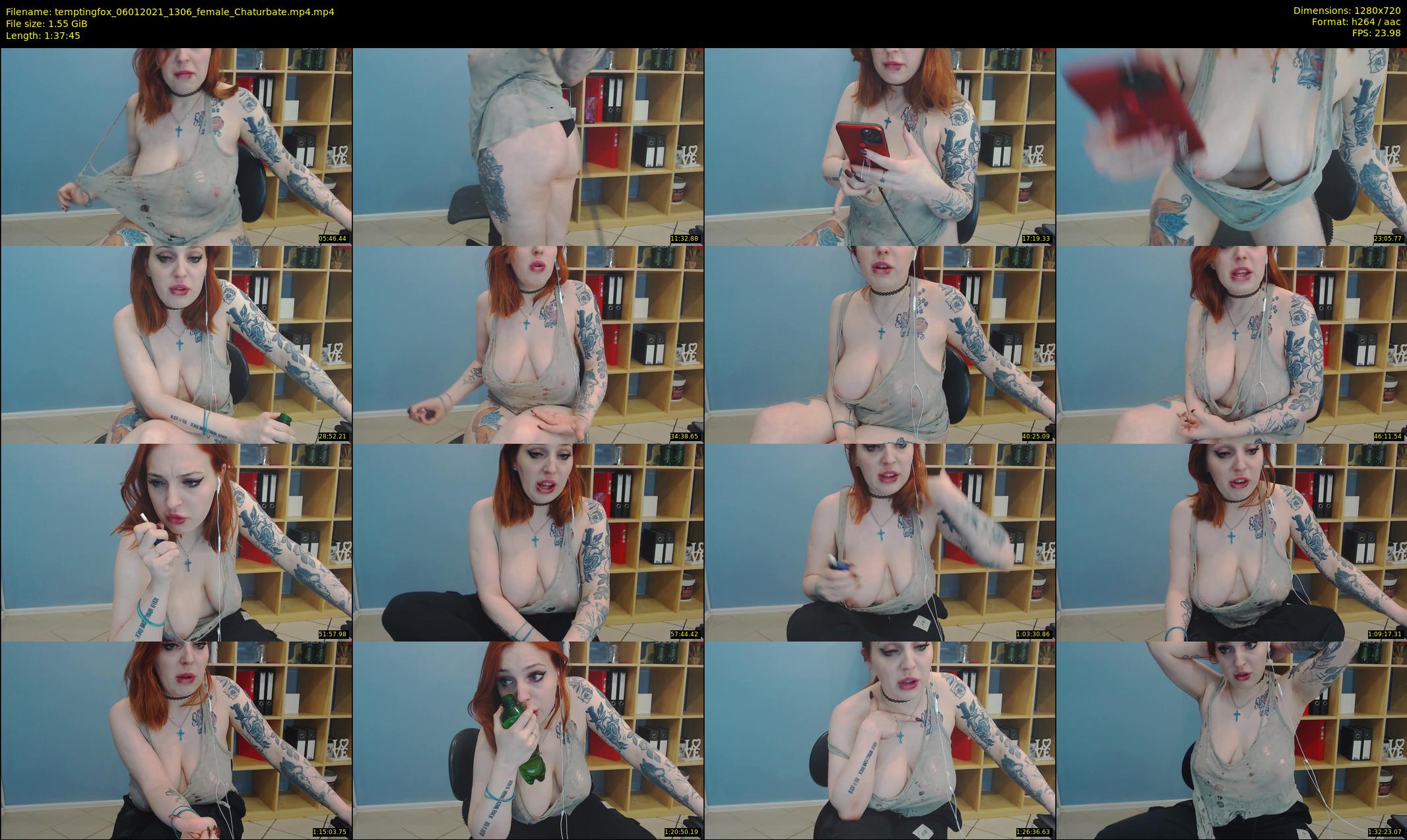 temptingfox — 98 minute Chaturbate female cam show recording, 720p, Jan 6, 2021