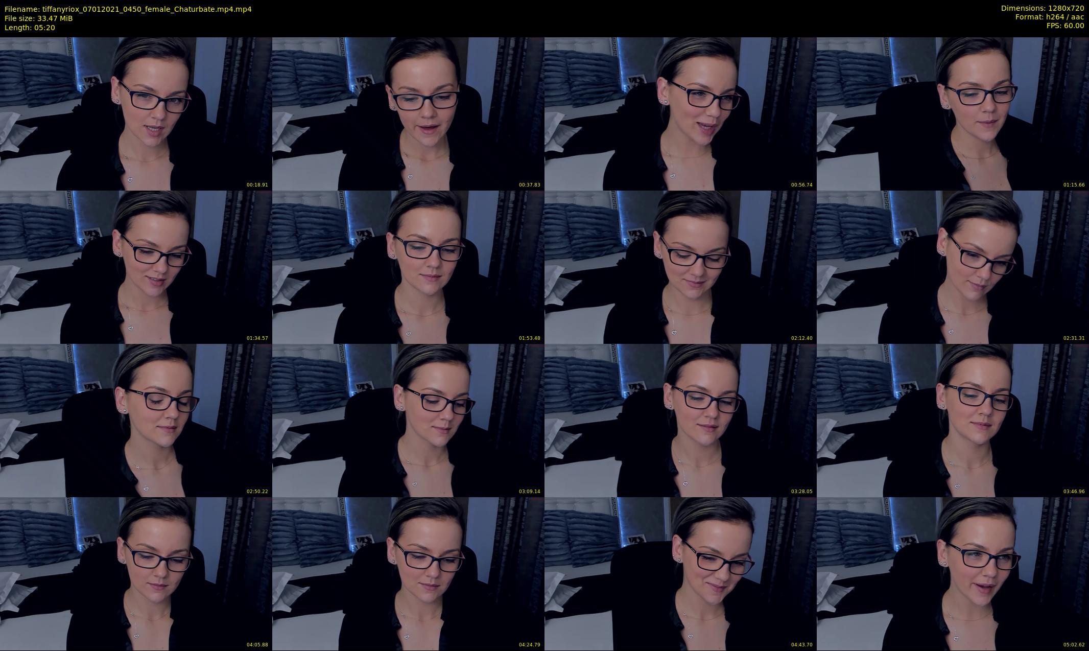 tiffanyriox — 6 minute Chaturbate female cam show recording, 720p, Jan 7, 2021