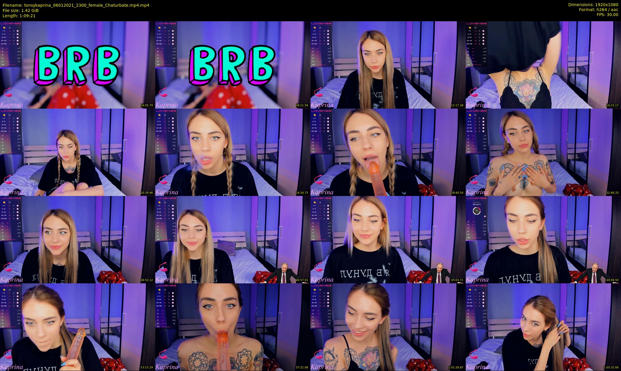 tonsykaprina — 70 minute Chaturbate couple cam show recording, 1080p, Jan 6, 2021