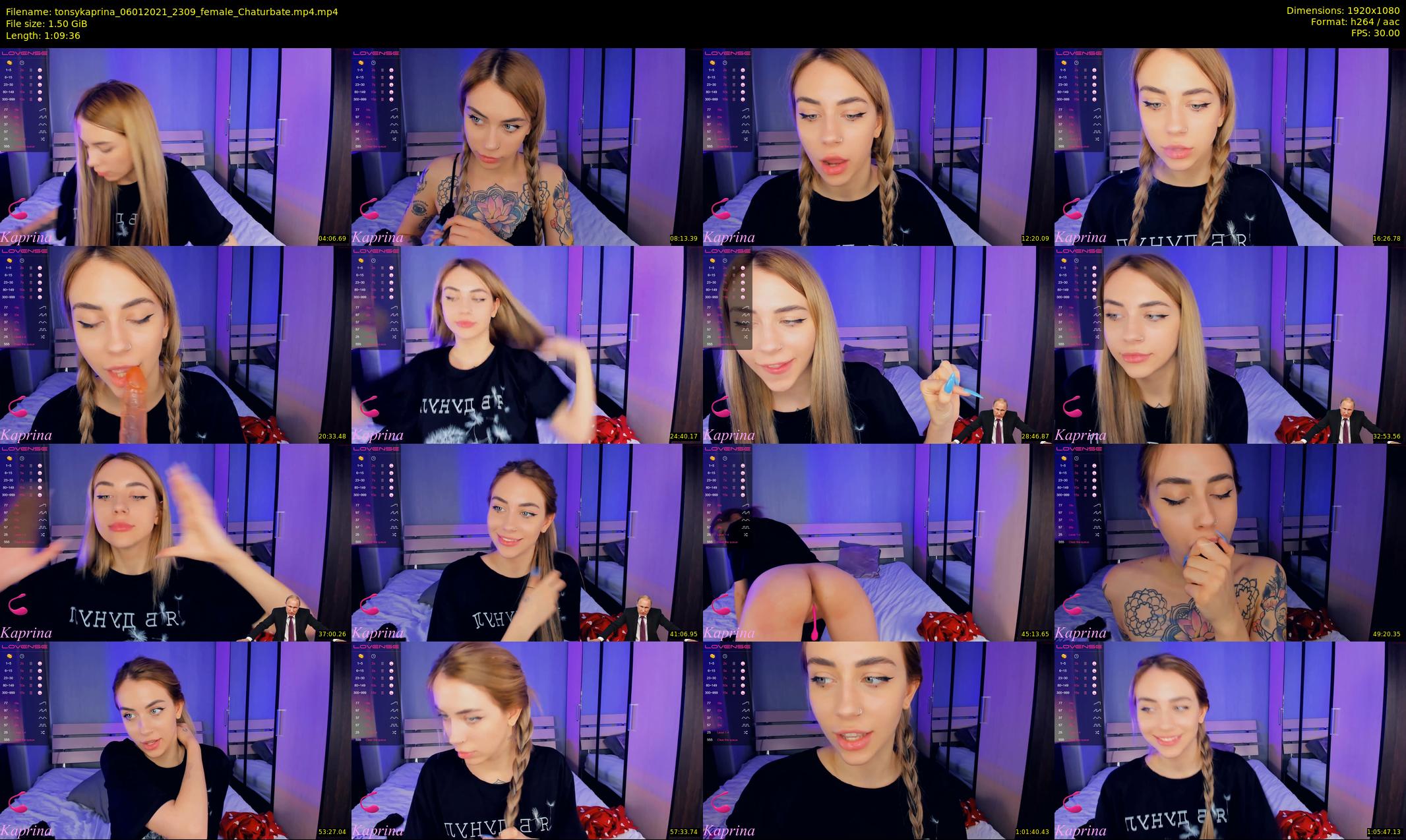 tonsykaprina — 70 minute Chaturbate couple cam show recording, 1080p, Jan 6, 2021
