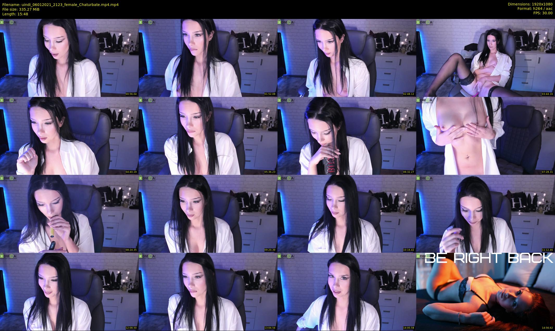 uindi — 16 minute Chaturbate female cam show recording, 1080p, Jan 6, 2021