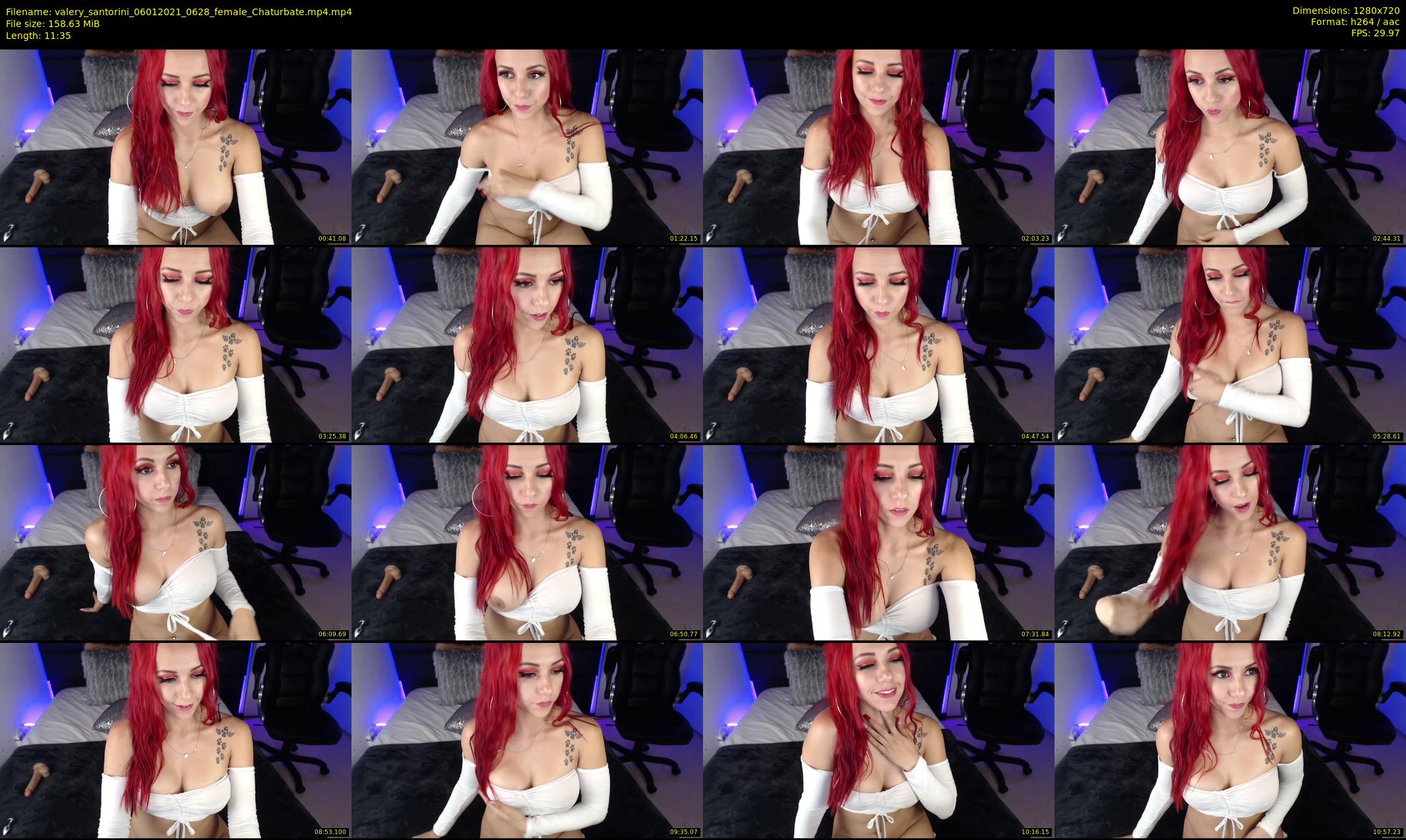 valery_santorini — 12 minute Chaturbate female cam show recording, 720p, Jan 6, 2021