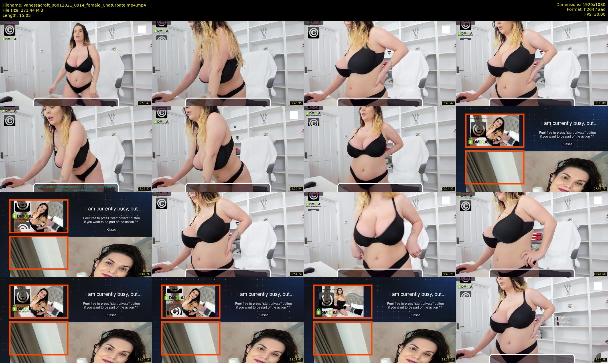 vanessacroft — 16 minute Chaturbate female cam show recording, 1080p, Jan 6, 2021