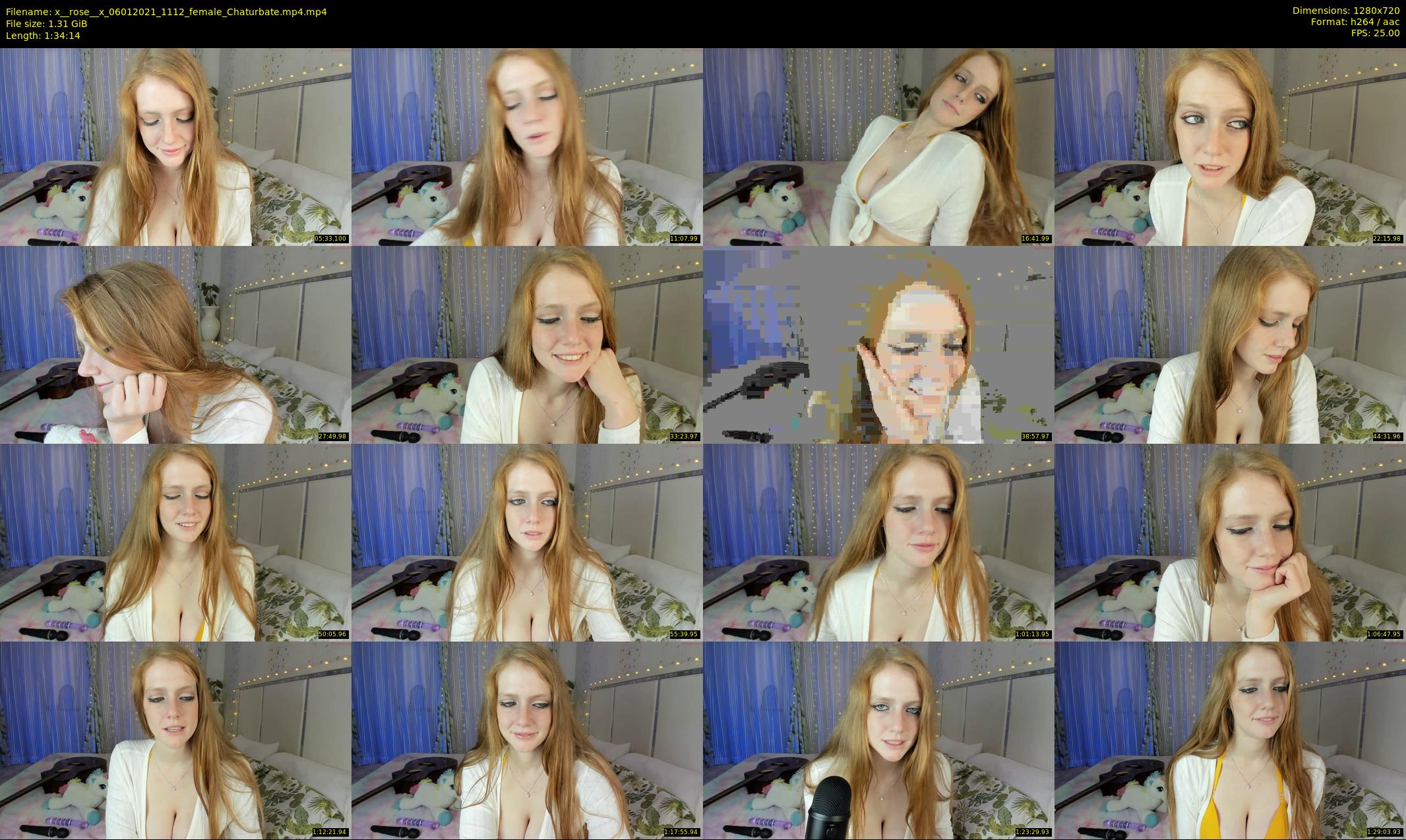 x__rose__x — 95 minute Chaturbate female cam show recording, 720p, Jan 6, 2021
