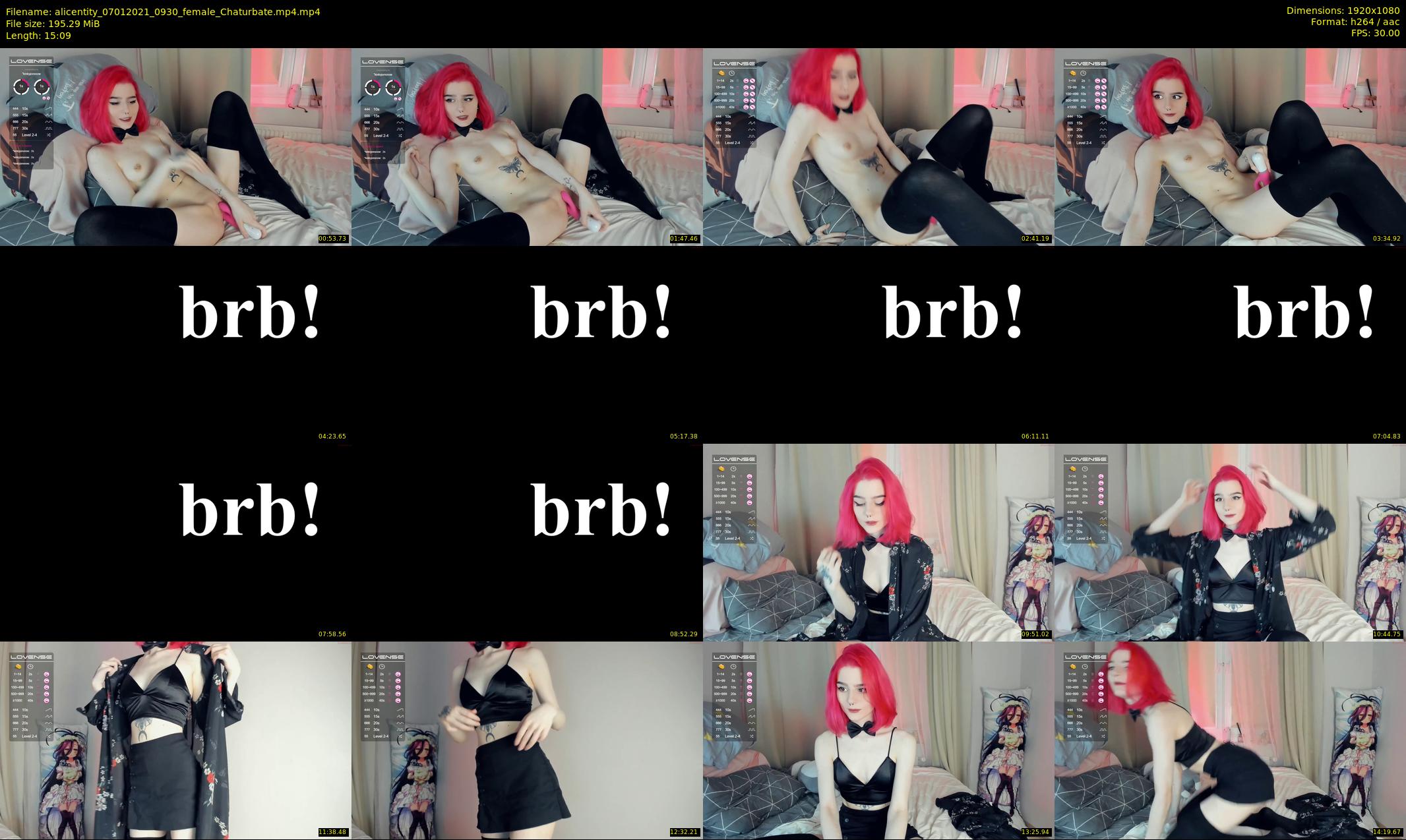 alicentity — 16 minute Chaturbate female cam show recording, 1080p, Jan 7, 2021
