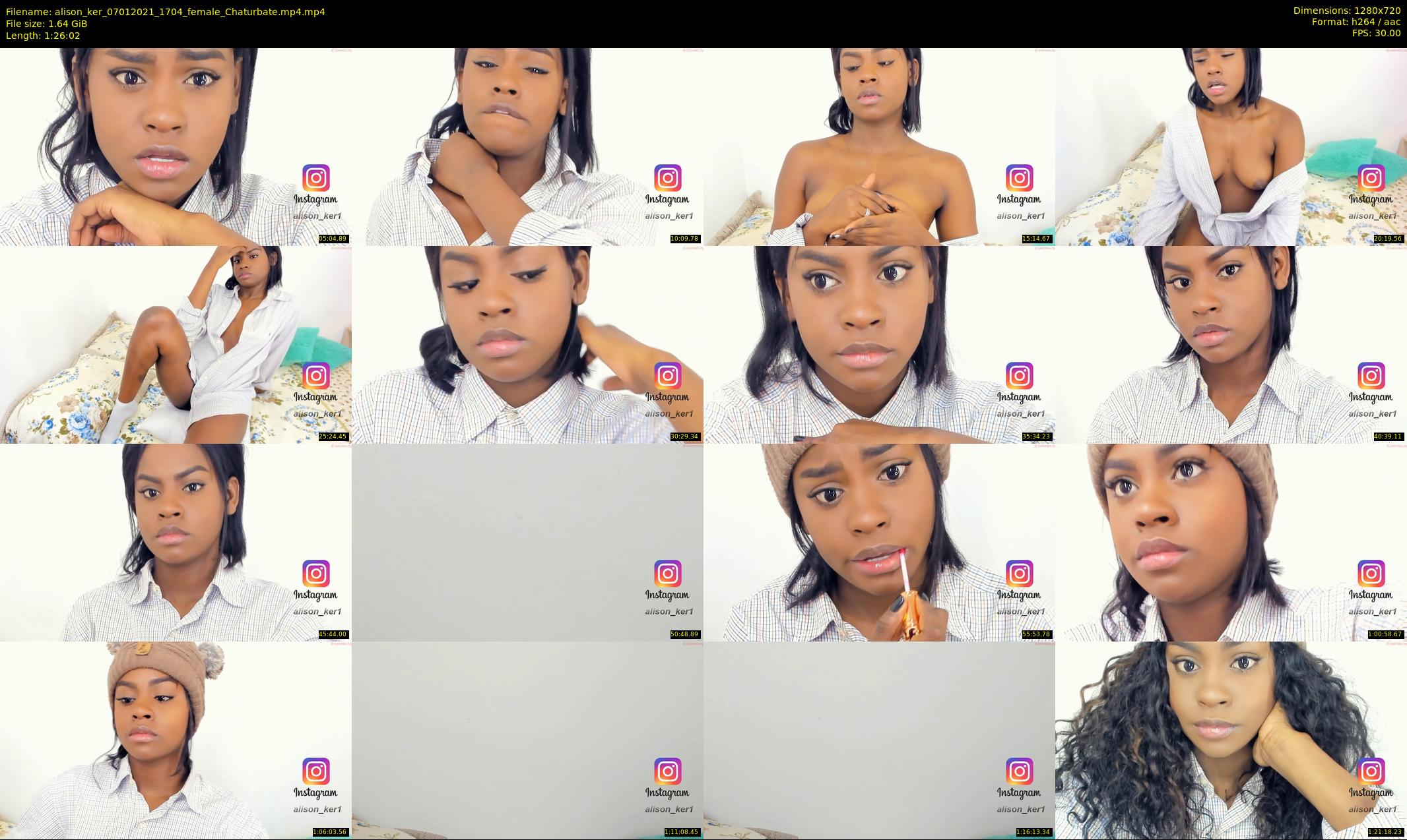alison_ker — 87 minute Chaturbate female cam show recording, 720p, Jan 7, 2021