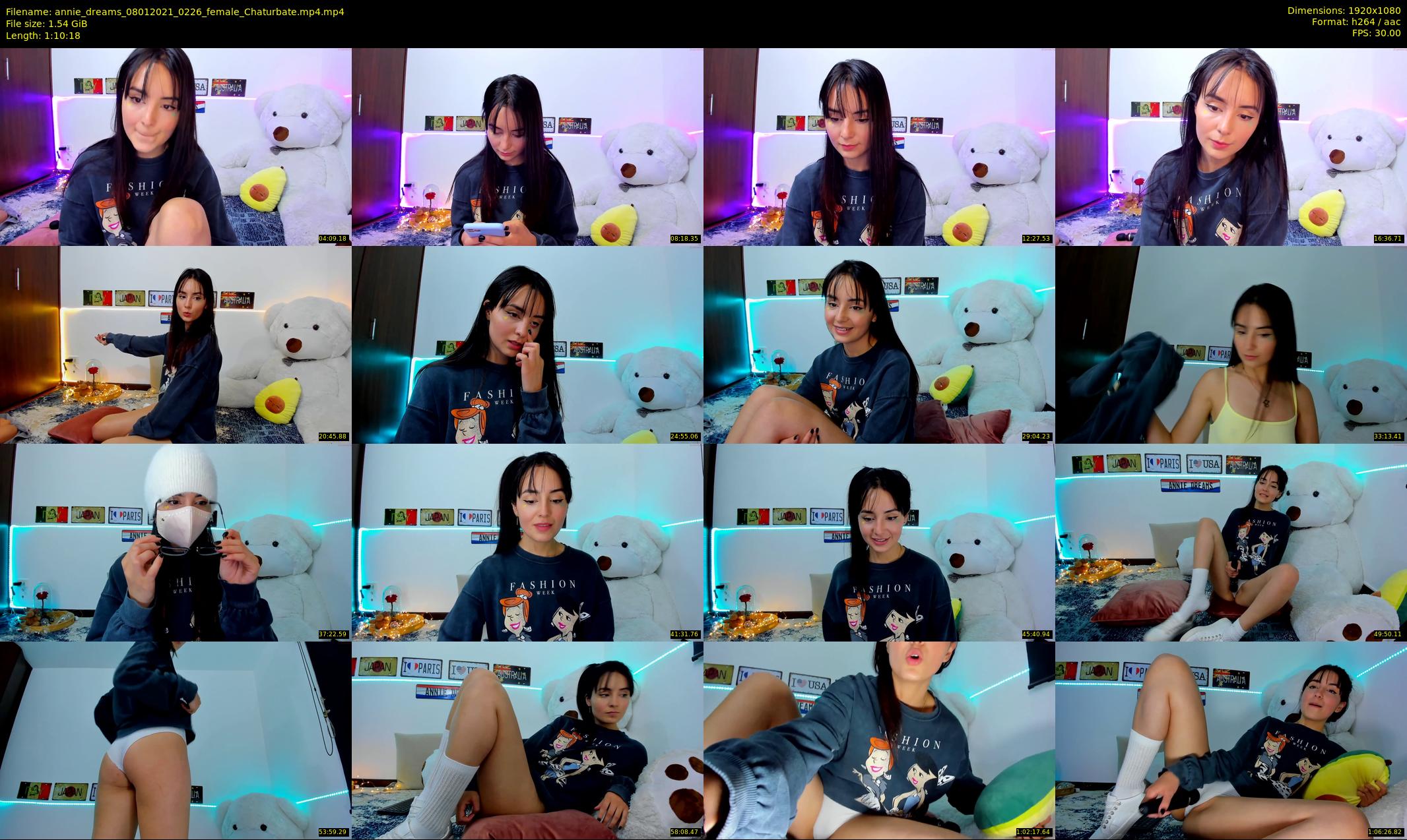 annie_dreams — 71 minute Chaturbate female cam show recording, 1080p, Jan 8, 2021