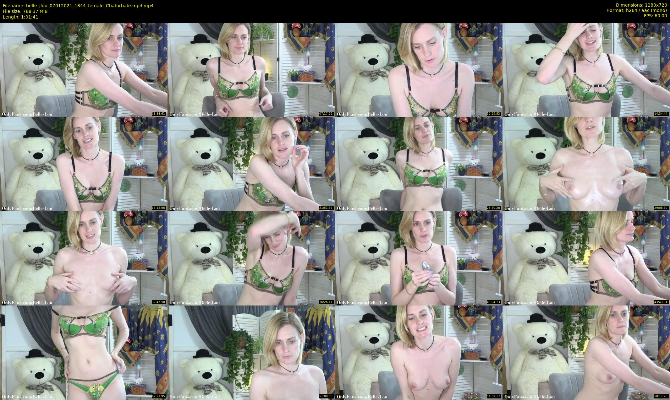 belle_jlou — 62 minute Chaturbate female cam show recording, 720p, Jan 7, 2021