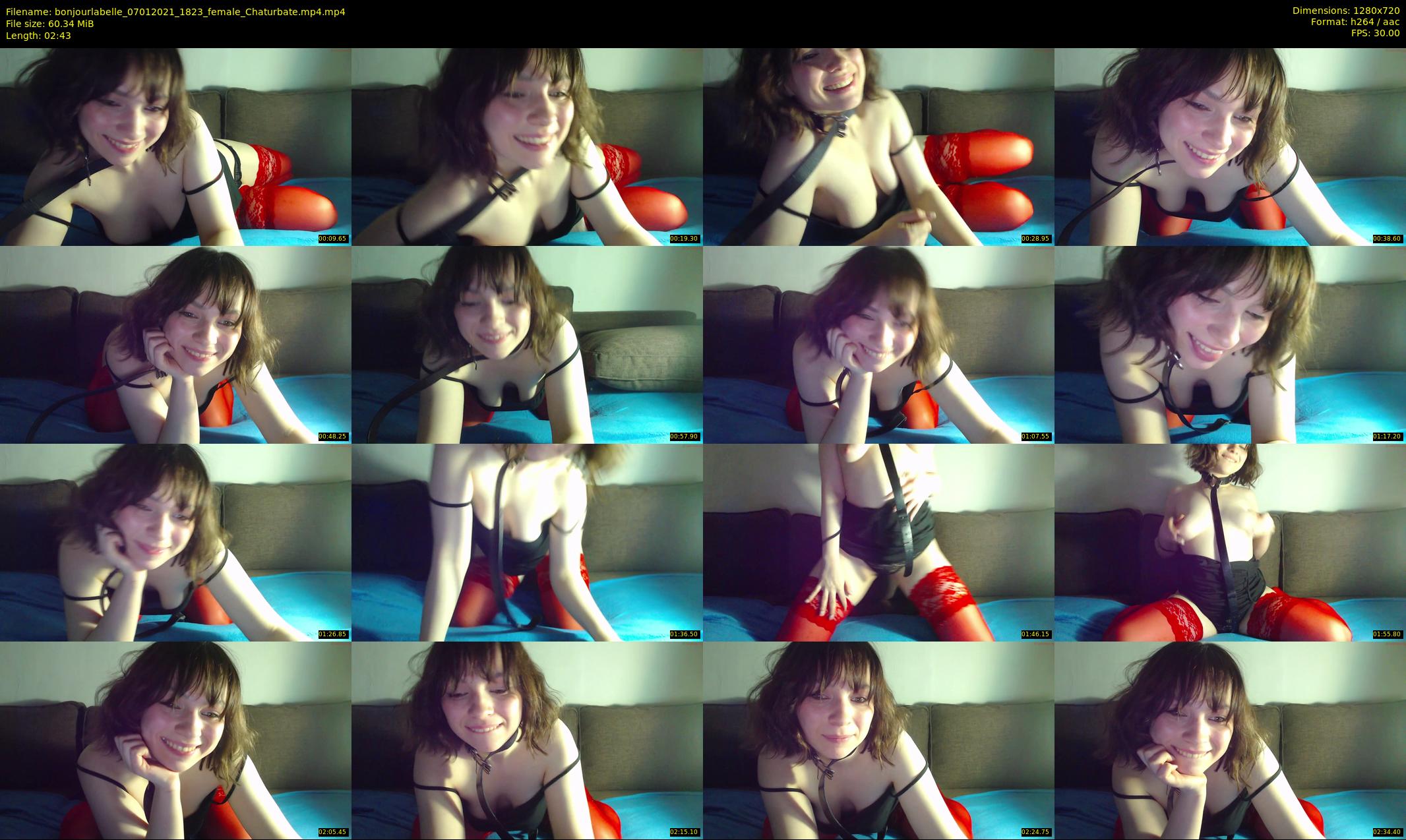 bonjourlabelle — 3 minute Chaturbate female cam show recording, 720p, Jan 7, 2021