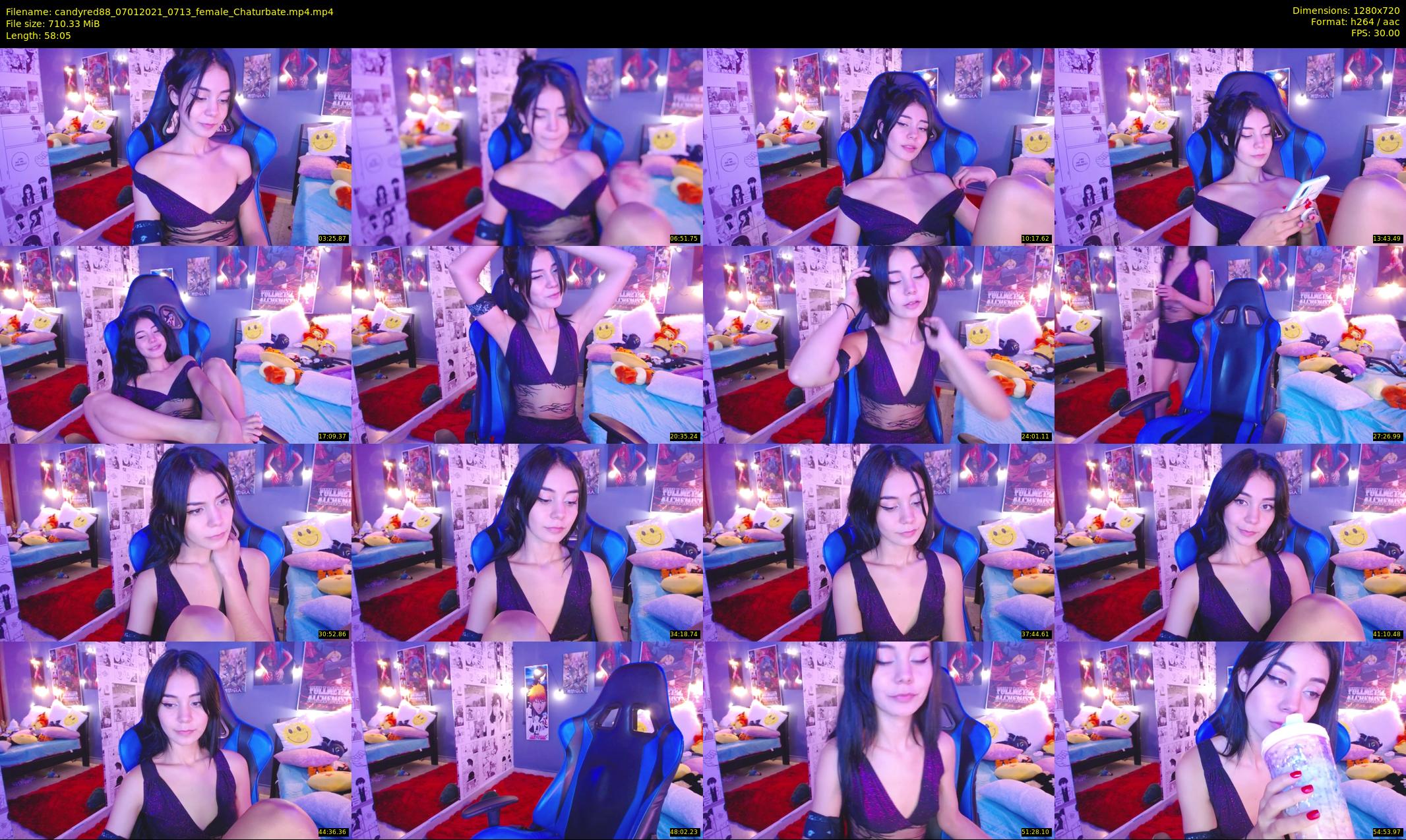candyred88 — 59 minute Chaturbate female cam show recording, 720p, Jan 7, 2021