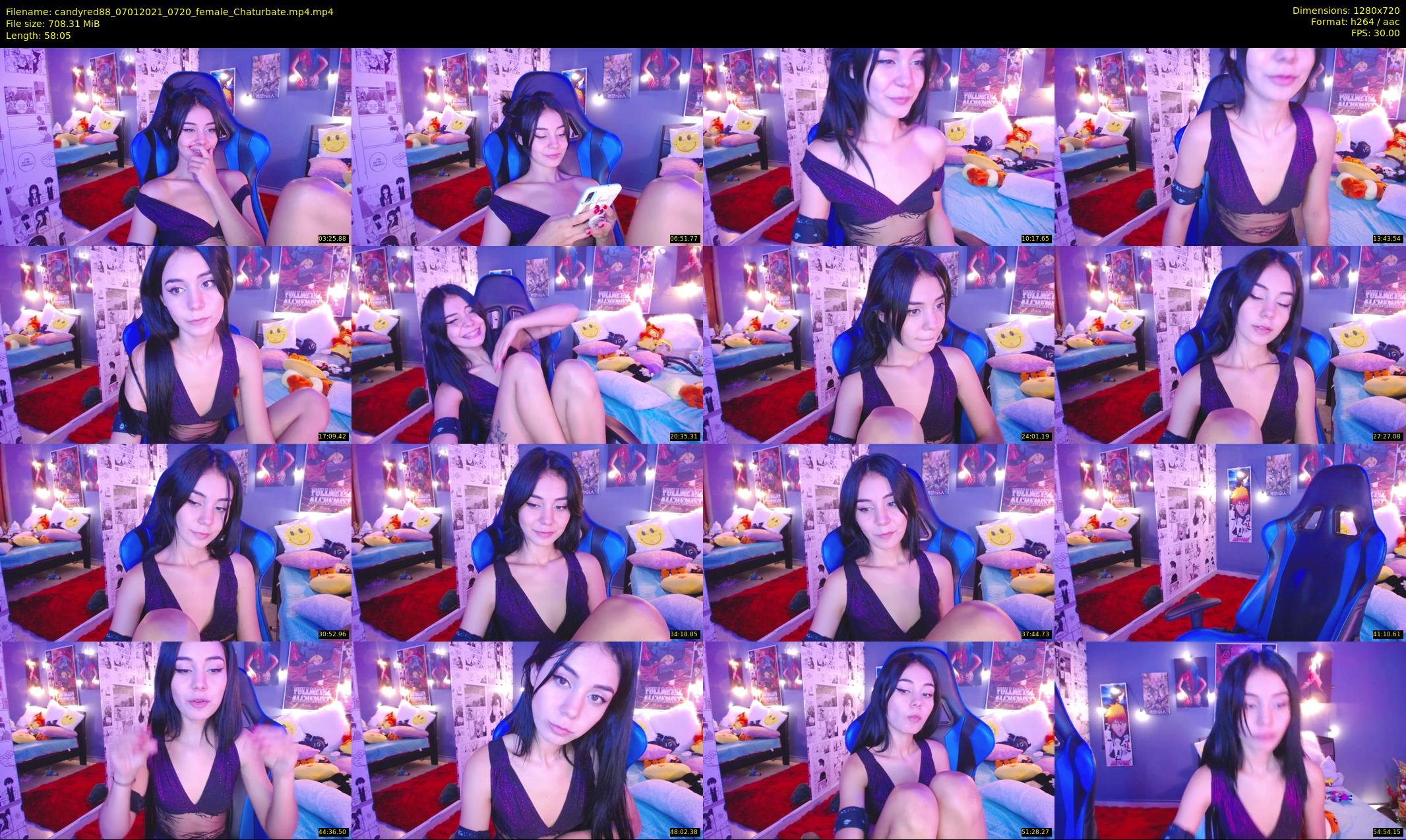 candyred88 — 59 minute Chaturbate female cam show recording, 720p, Jan 7, 2021