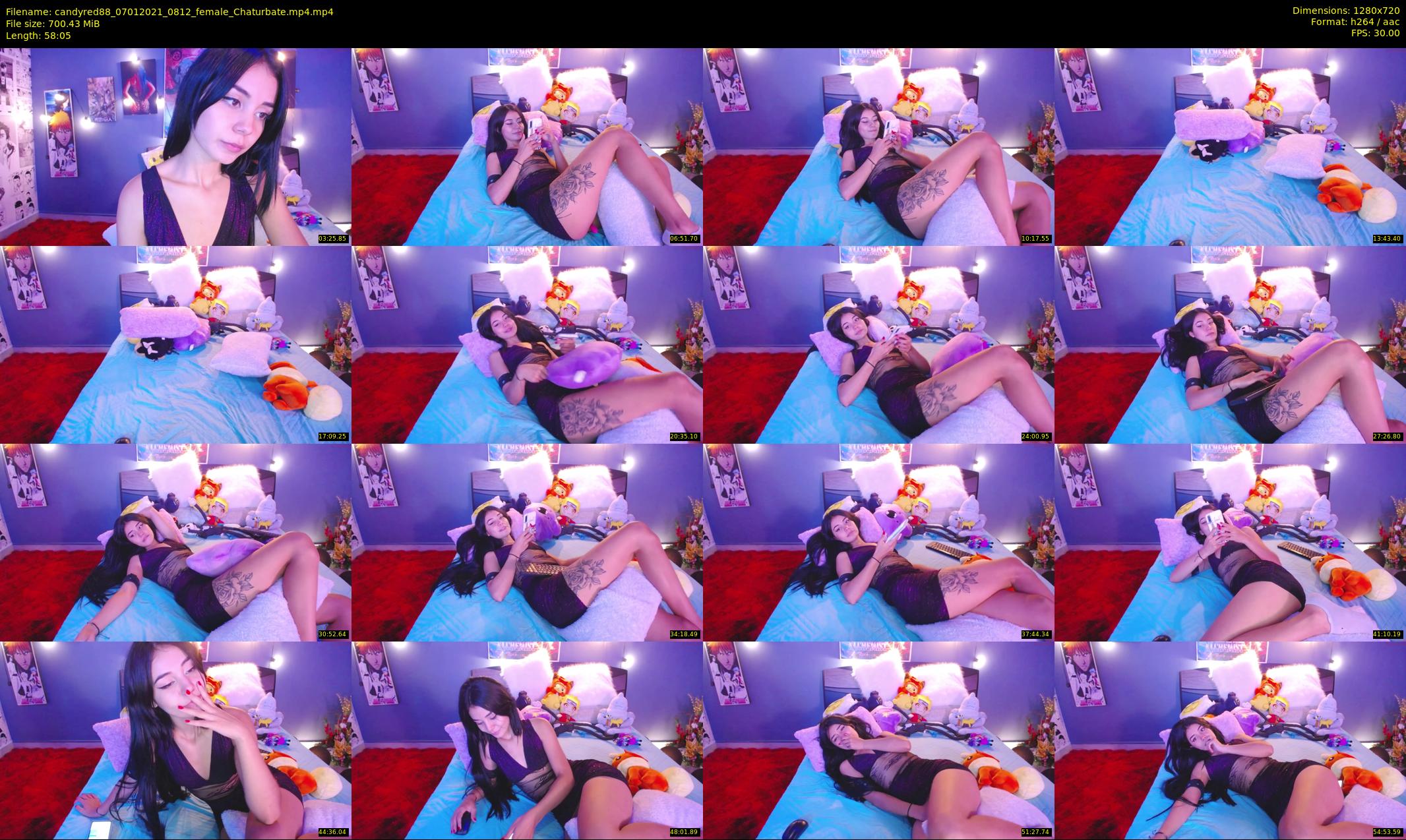 candyred88 — 59 minute Chaturbate female cam show recording, 720p, Jan 7, 2021
