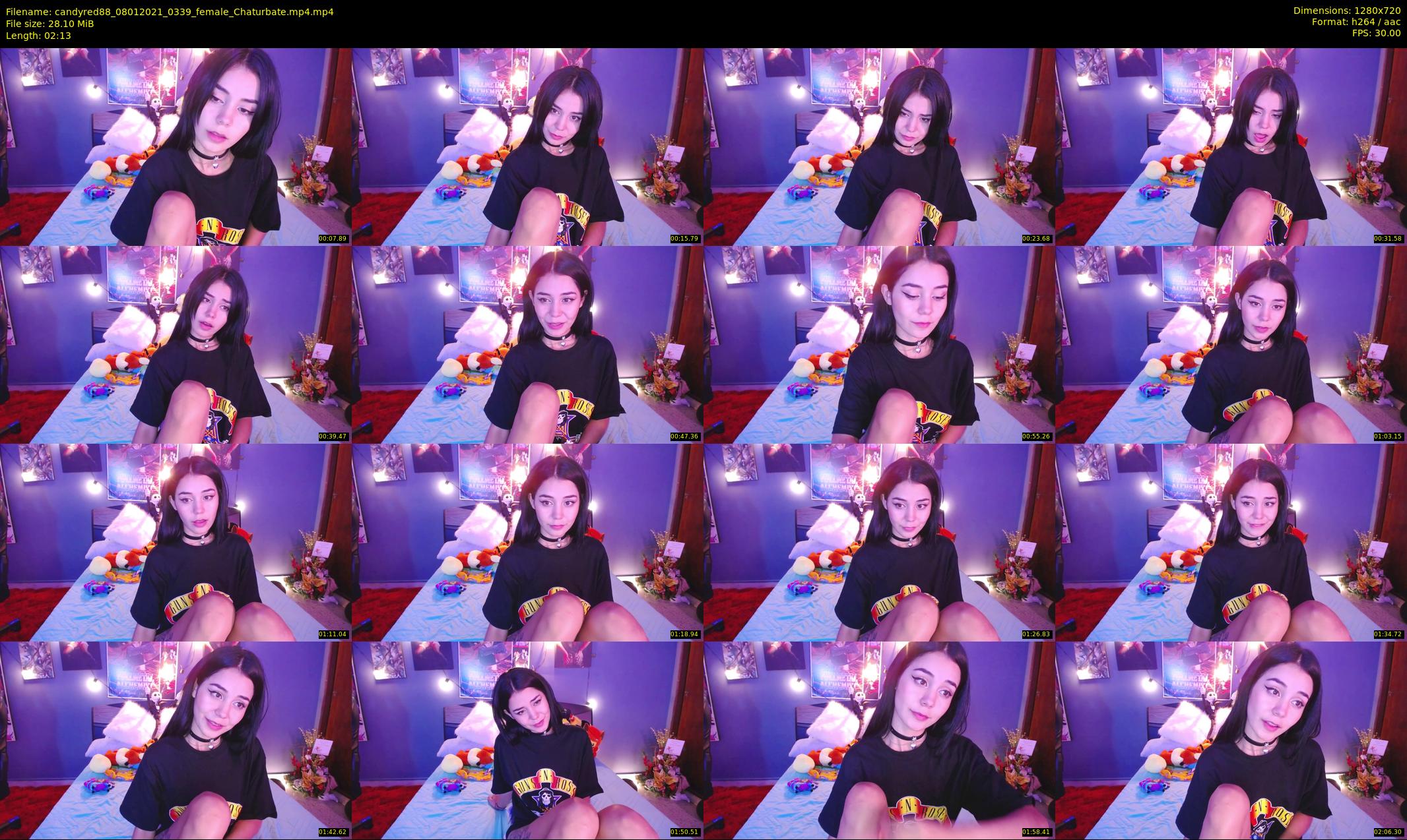 candyred88 — 3 minute Chaturbate female cam show recording, 720p, Jan 8, 2021