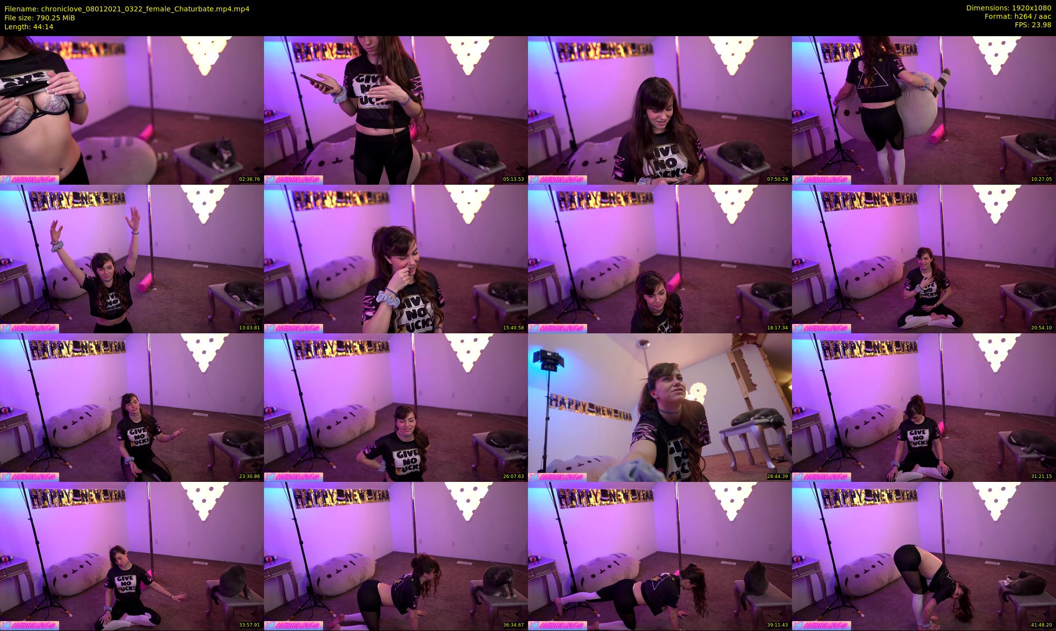 chroniclove — 45 minute Chaturbate female cam show recording, 1080p, Jan 8, 2021