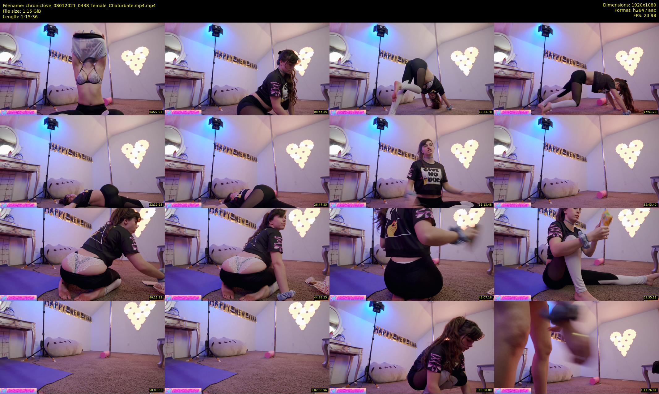 chroniclove — 76 minute Chaturbate female cam show recording, 1080p, Jan 8, 2021