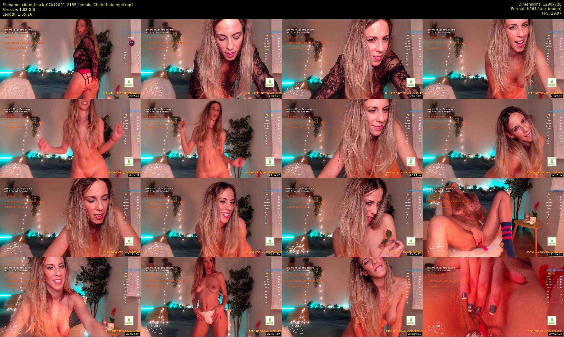 cique_black — 116 minute Chaturbate female cam show recording, 720p, Jan 7, 2021