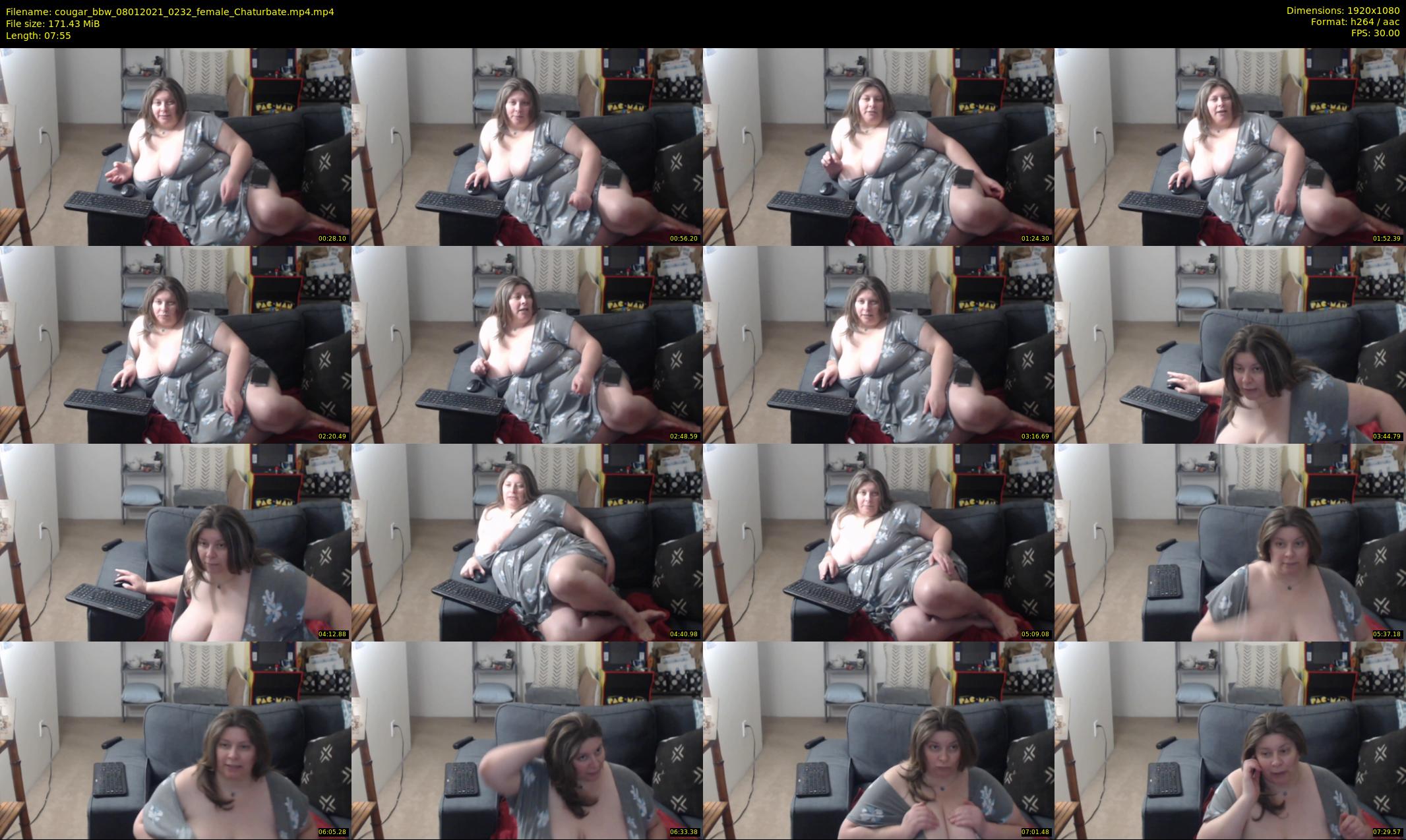 cougar_bbw — 8 minute Chaturbate female cam show recording, 1080p, Jan 8, 2021
