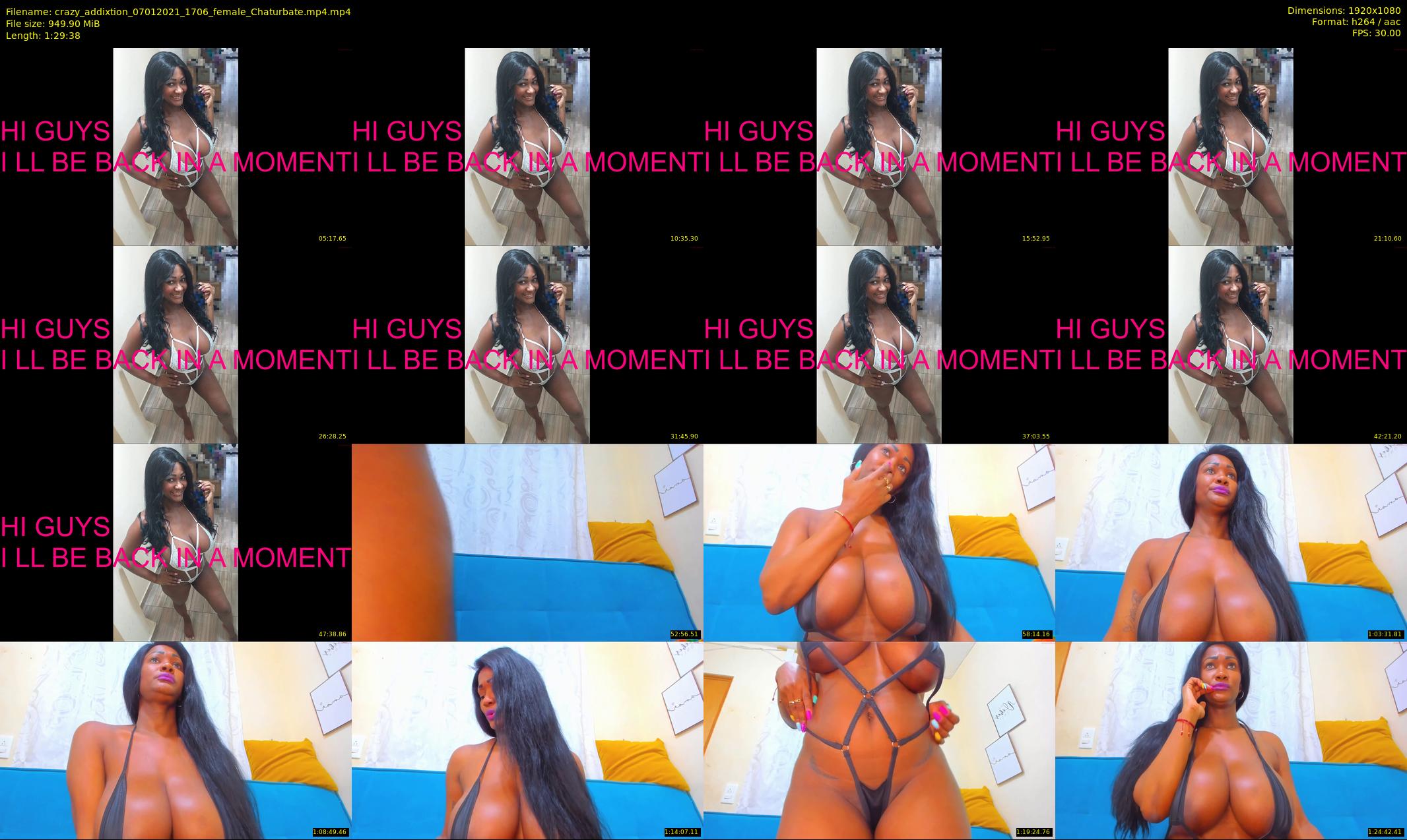 crazy_addixtion — 90 minute Chaturbate female cam show recording, 1080p, Jan 7, 2021