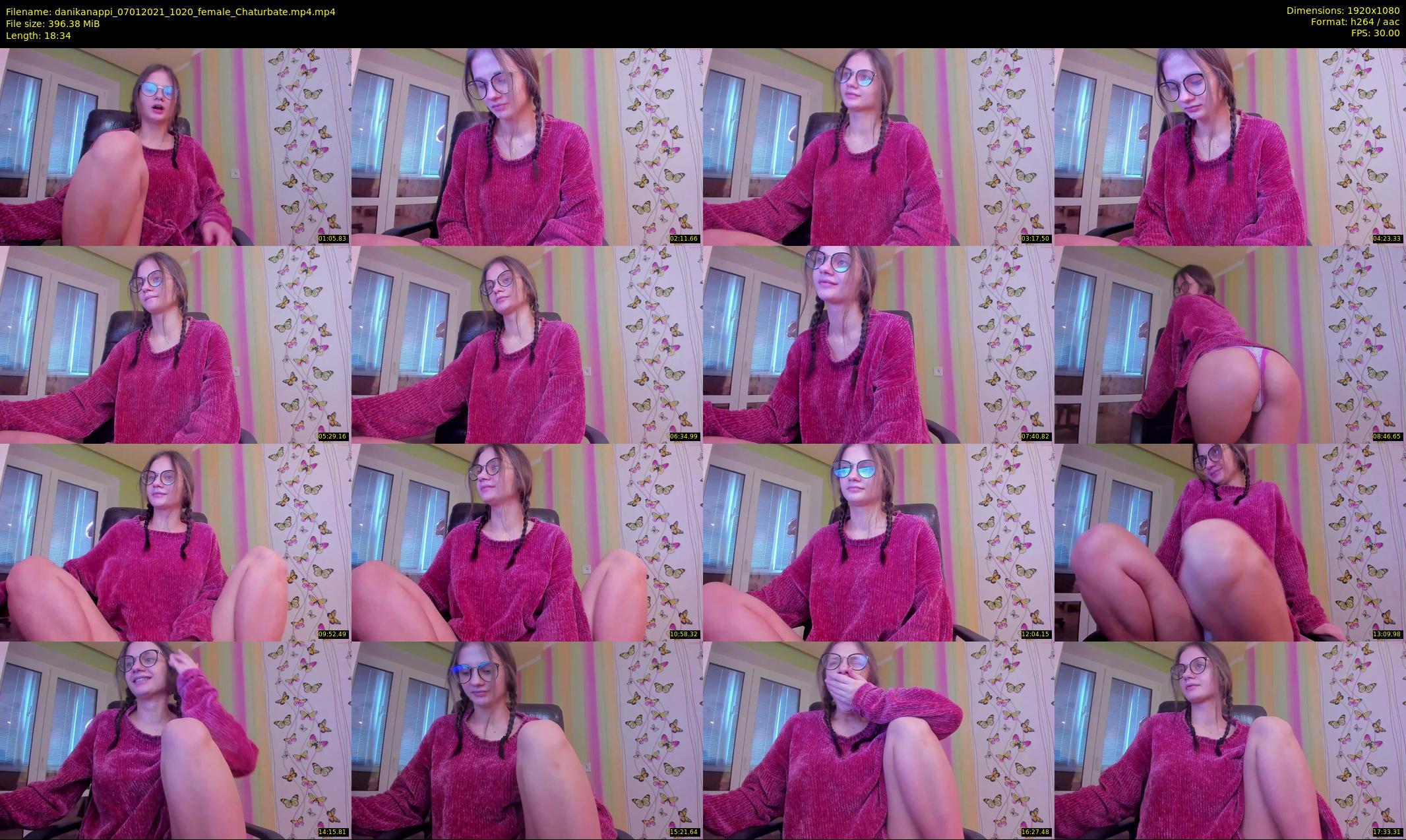 danikanappi — 19 minute Chaturbate female cam show recording, 1080p, Jan 7, 2021