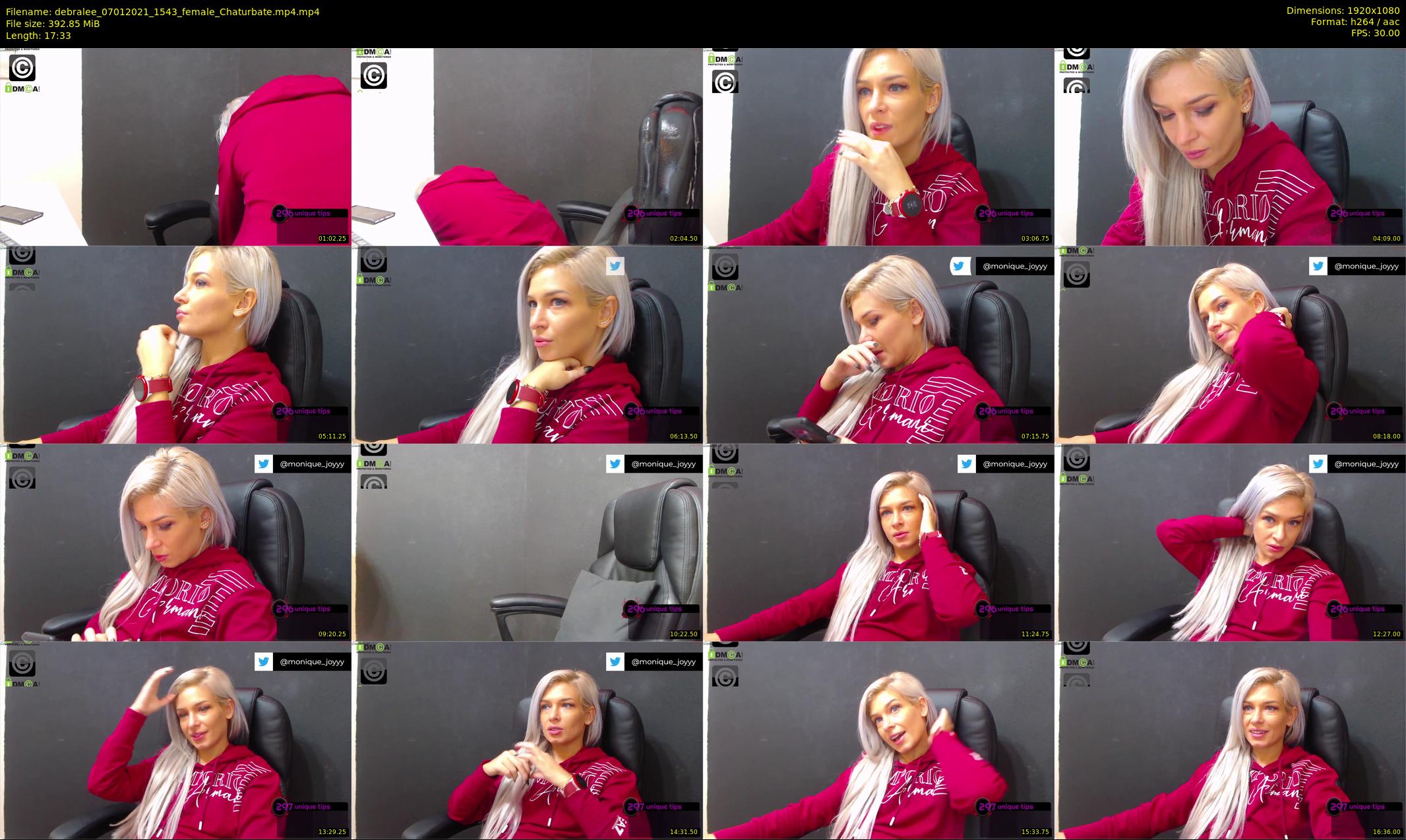 debralee — 18 minute Chaturbate female cam show recording, 1080p, Jan 7, 2021
