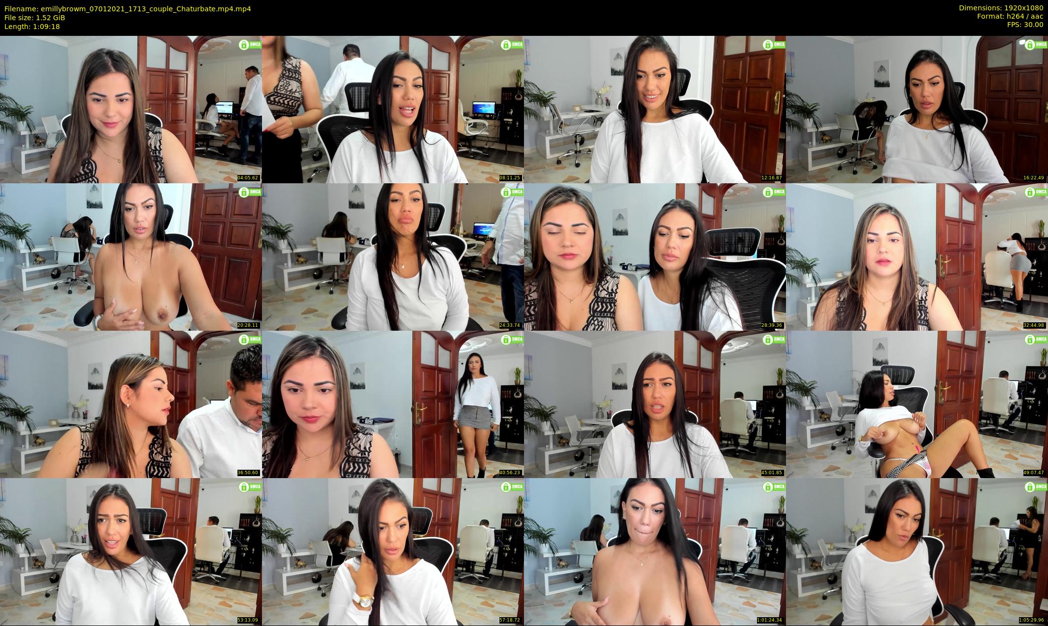 emillybrowm — 70 minute Chaturbate couple cam show recording, 1080p, Jan 7, 2021