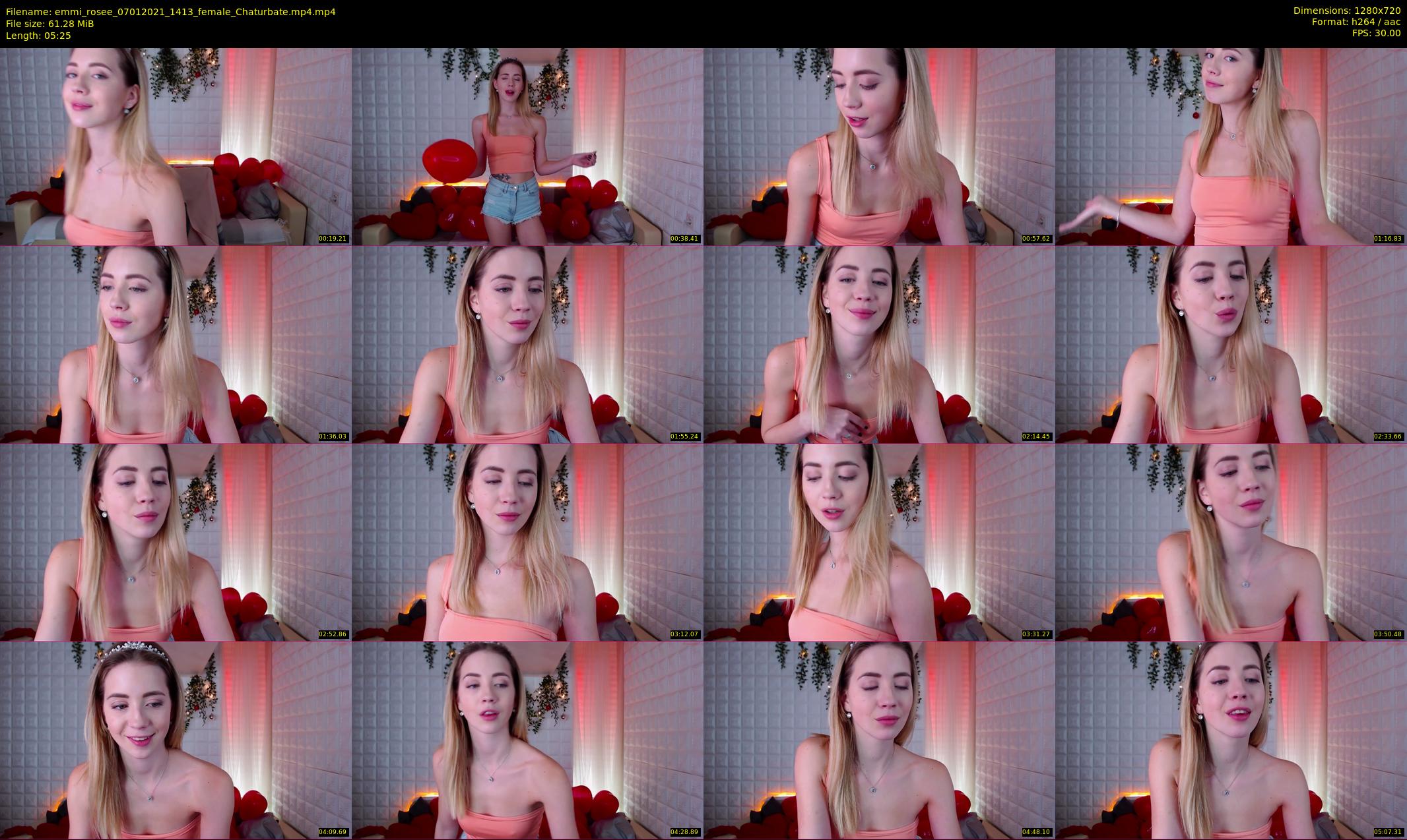 emmi_rosee — 6 minute Chaturbate female cam show recording, 720p, Jan 7, 2021