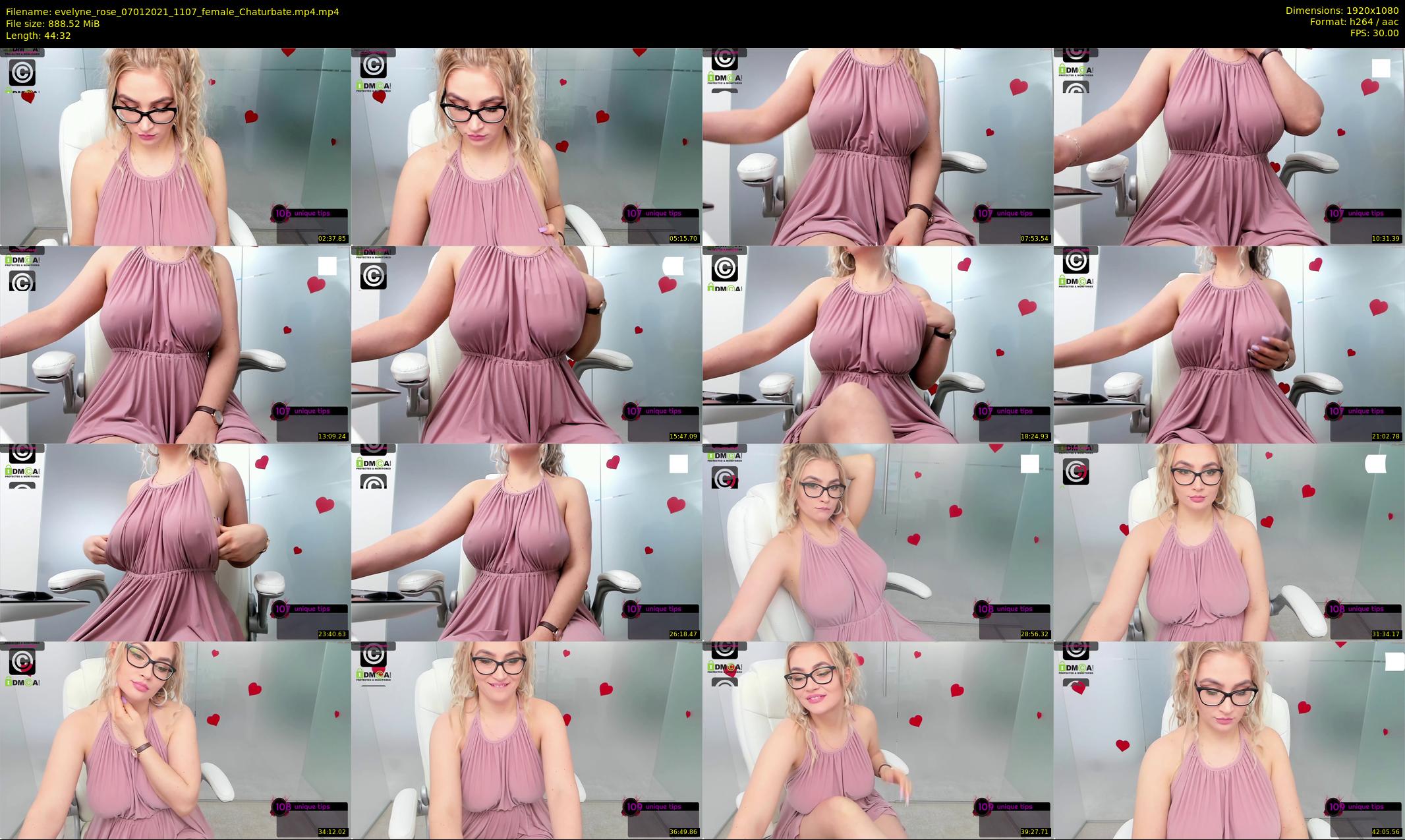 evelyne_rose — 45 minute Chaturbate female cam show recording, 1080p, Jan 7, 2021