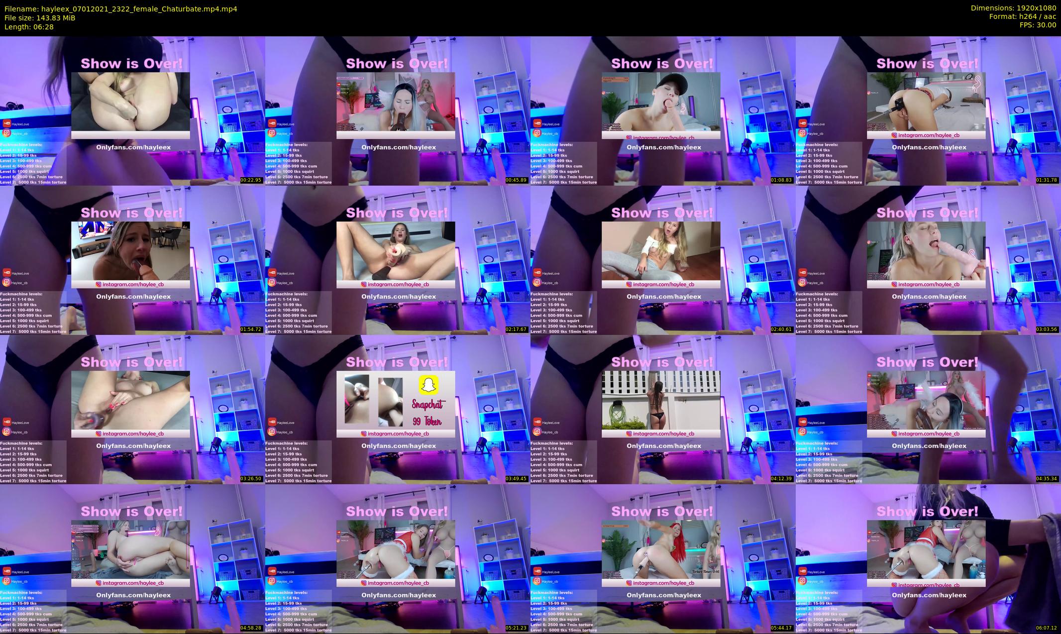 hayleex — 7 minute Chaturbate female cam show recording, 1080p, Jan 7, 2021