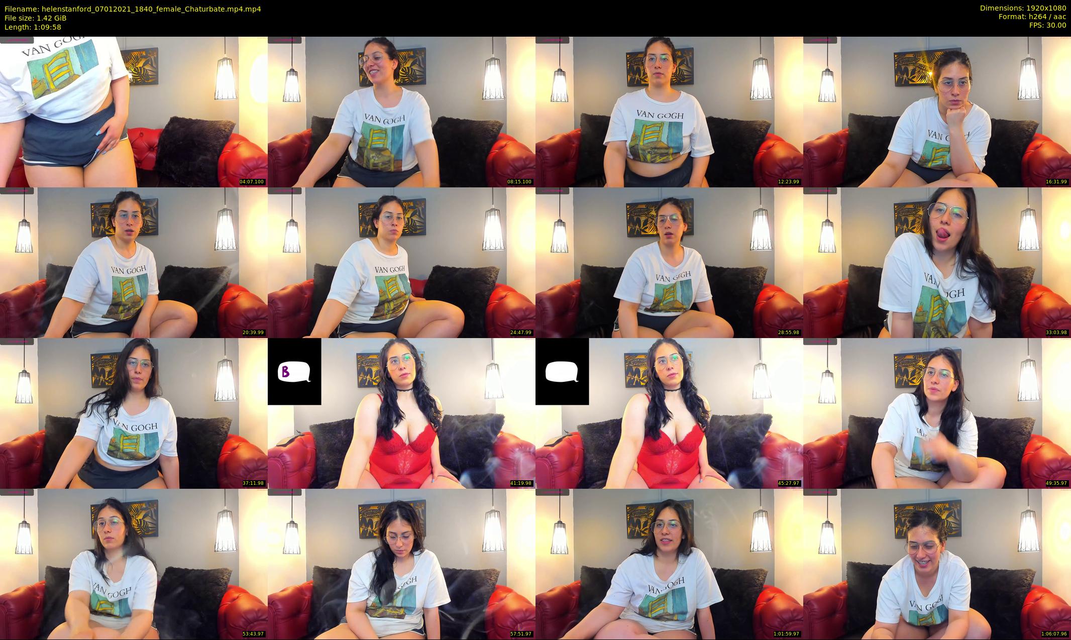 helenstanford — 70 minute Chaturbate female cam show recording, 1080p, Jan 7, 2021