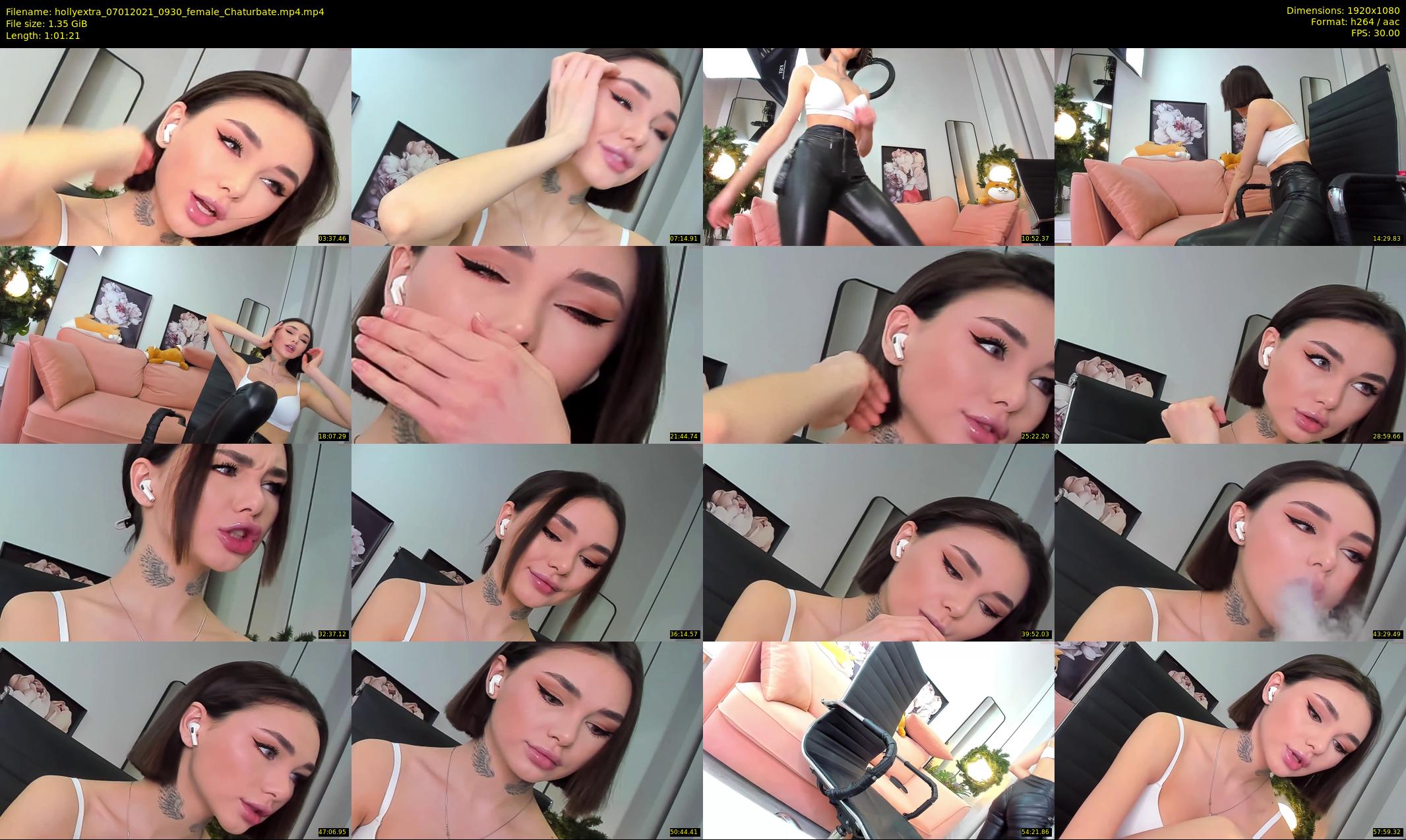 hollyextra — 62 minute Chaturbate female cam show recording, 1080p, Jan 7, 2021