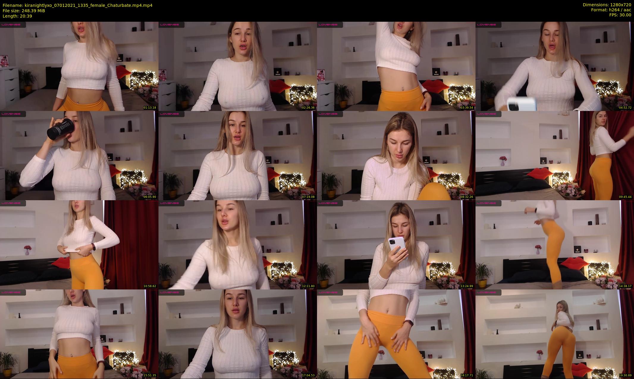 kiranightlyxo — 21 minute Chaturbate female cam show recording, 720p, Jan 7, 2021