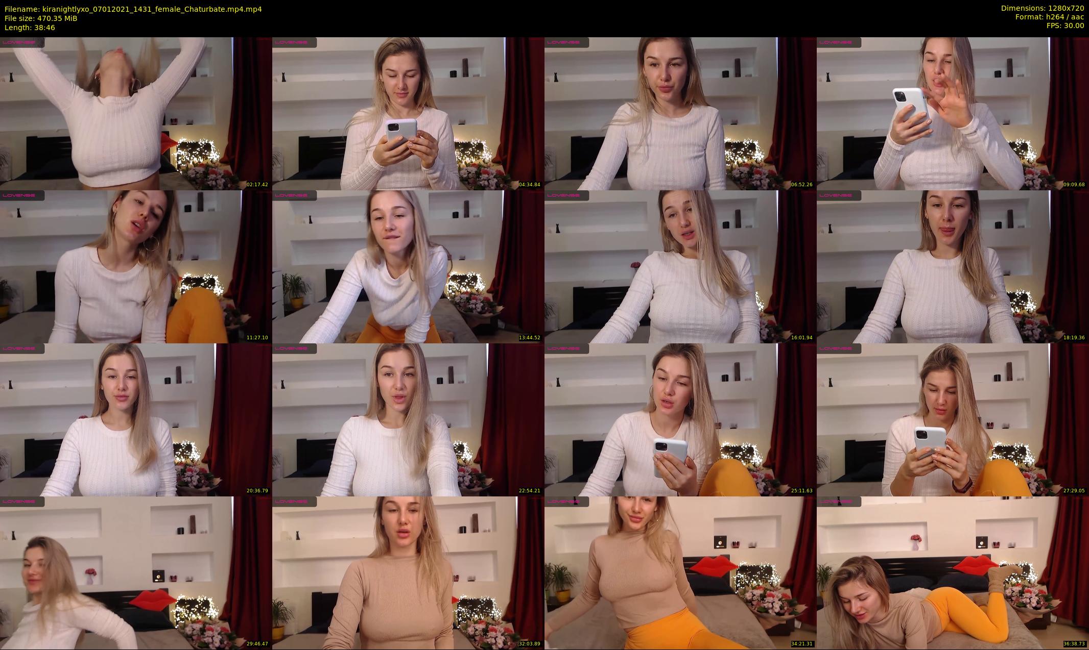 kiranightlyxo — 39 minute Chaturbate female cam show recording, 720p, Jan 7, 2021