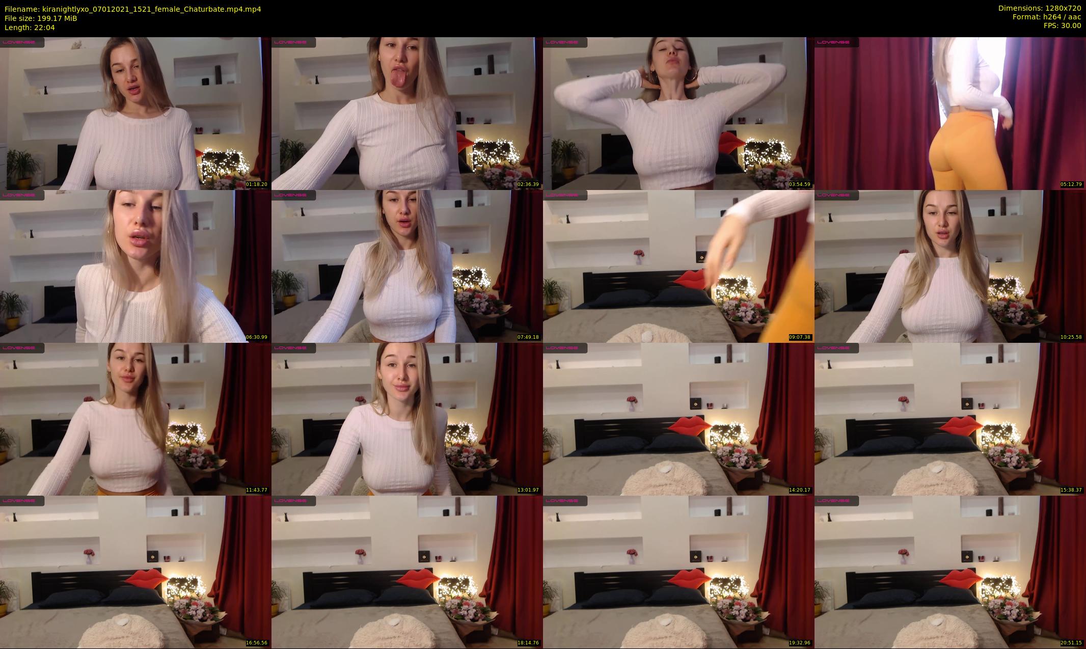 kiranightlyxo — 23 minute Chaturbate female cam show recording, 720p, Jan 7, 2021