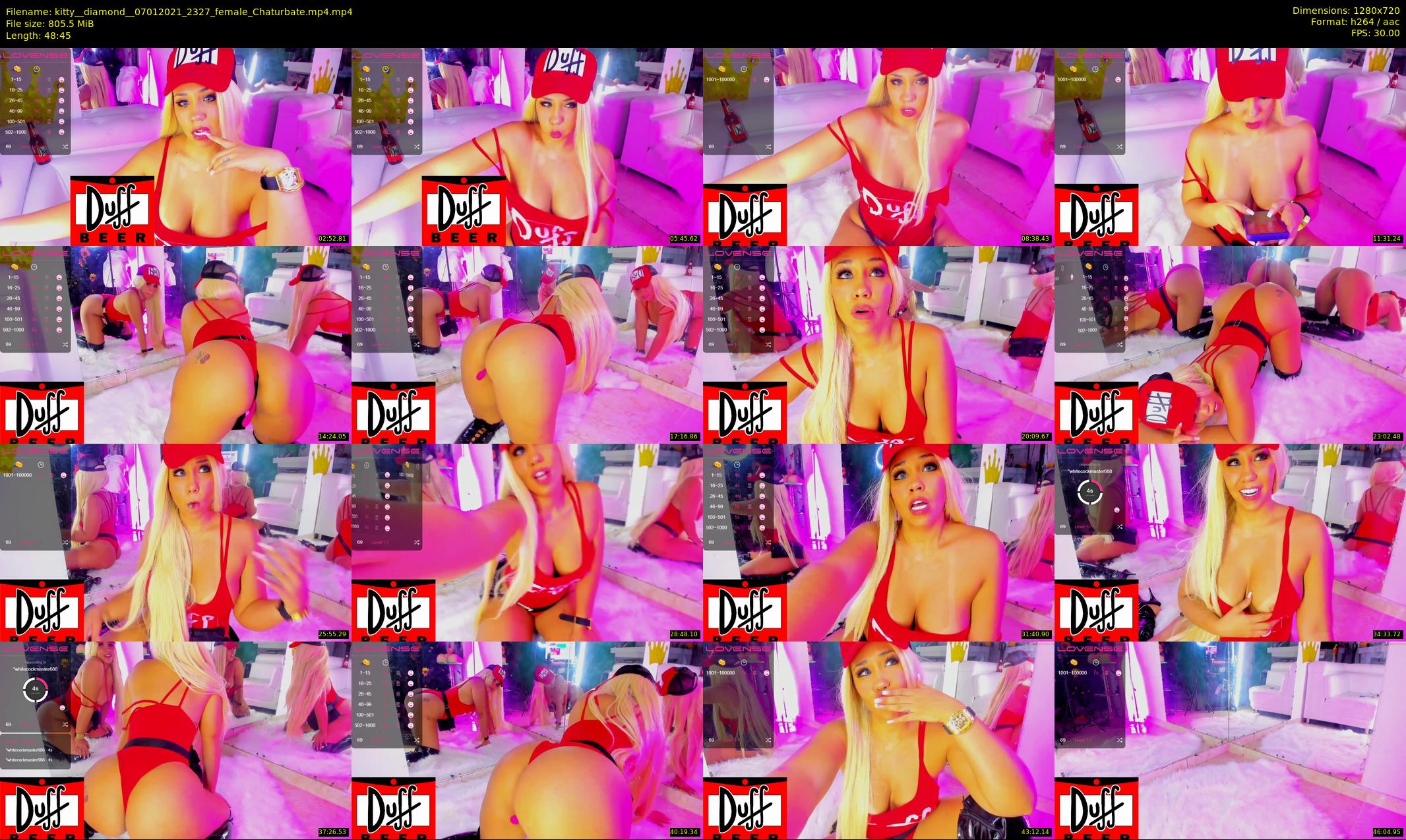 kitty__diamond_ — 49 minute Chaturbate female cam show recording, 720p, Jan 7, 2021