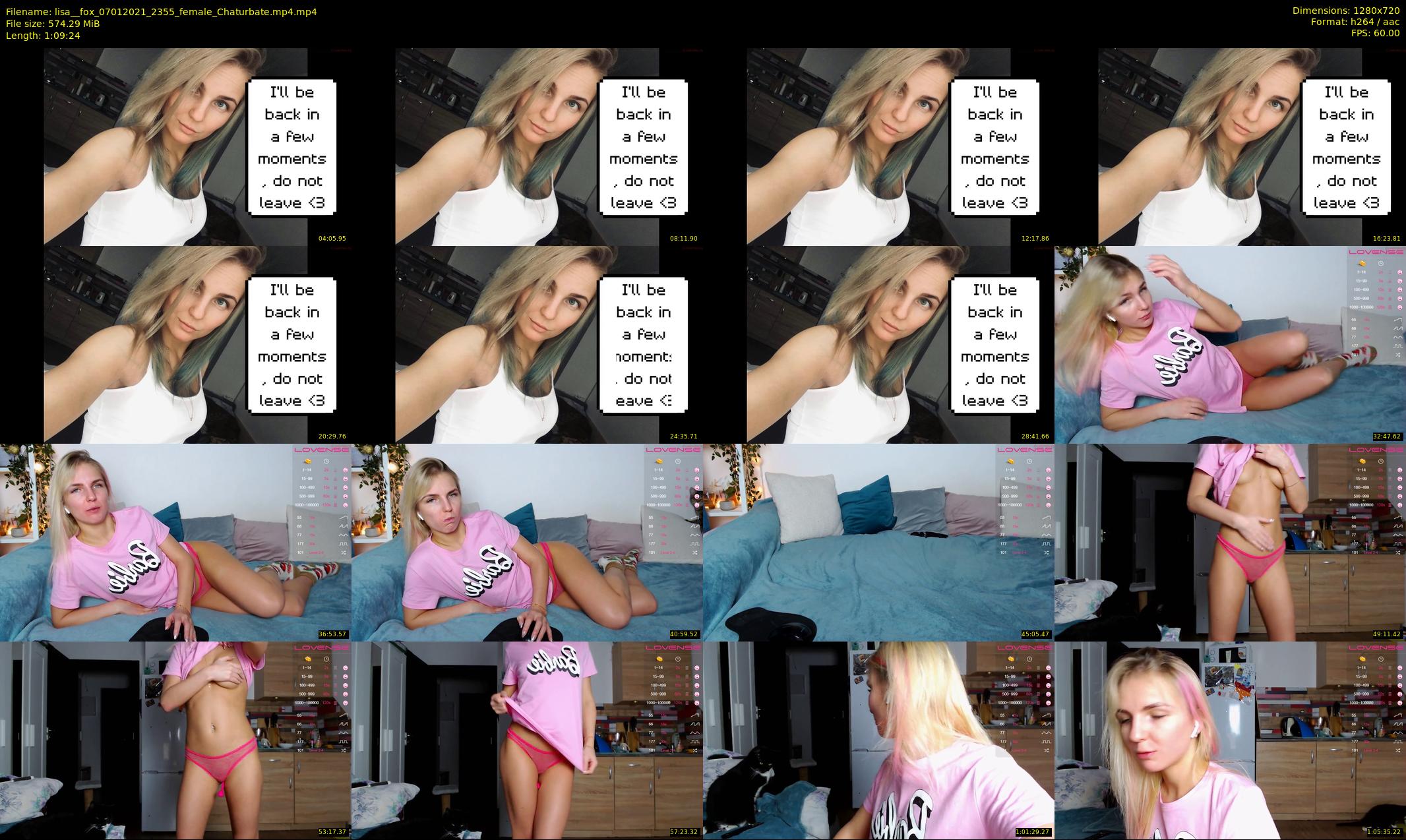 lisa__fox — 70 minute Chaturbate female cam show recording, 720p, Jan 7, 2021