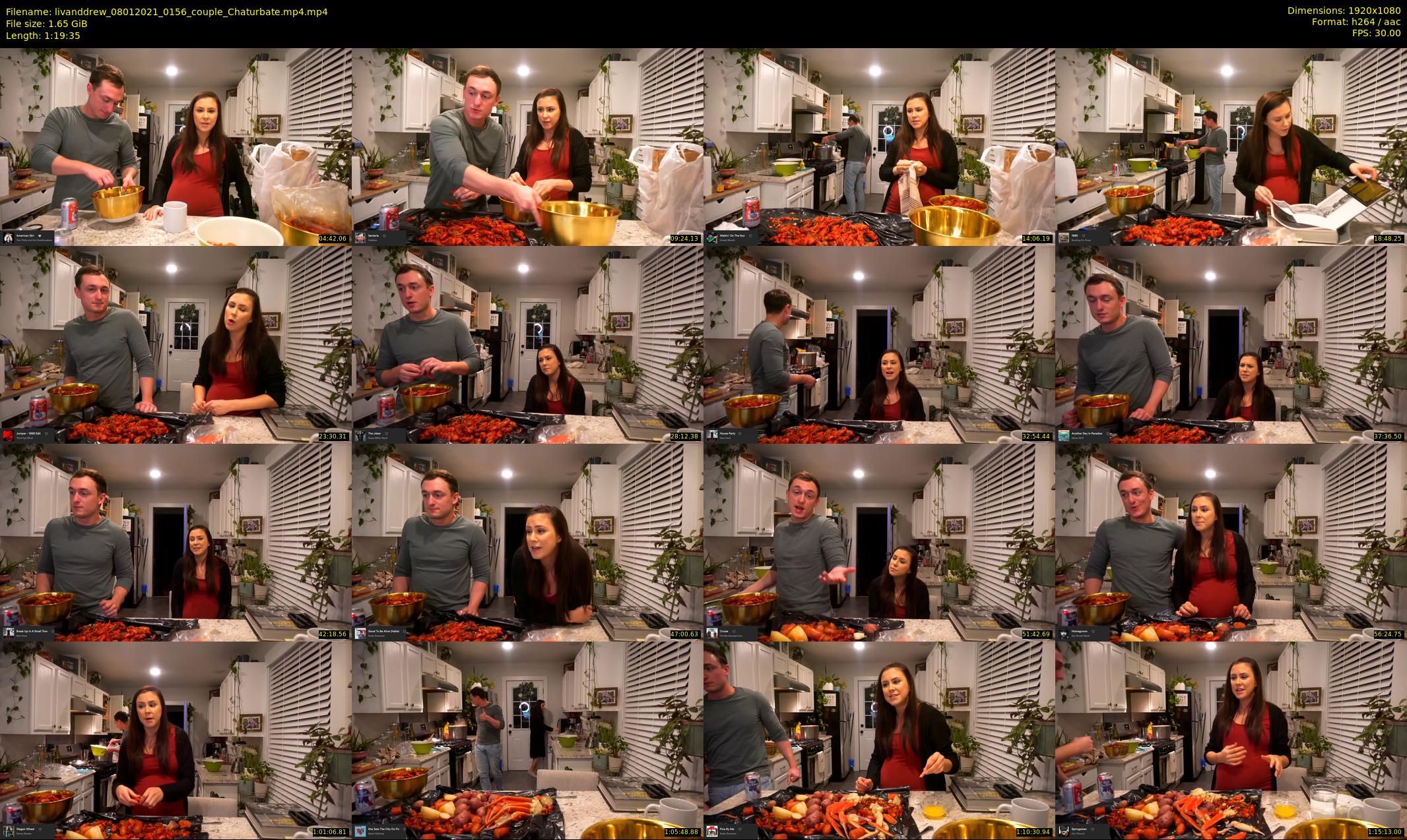 livanddrew — 80 minute Chaturbate couple cam show recording, 1080p, Jan 8, 2021