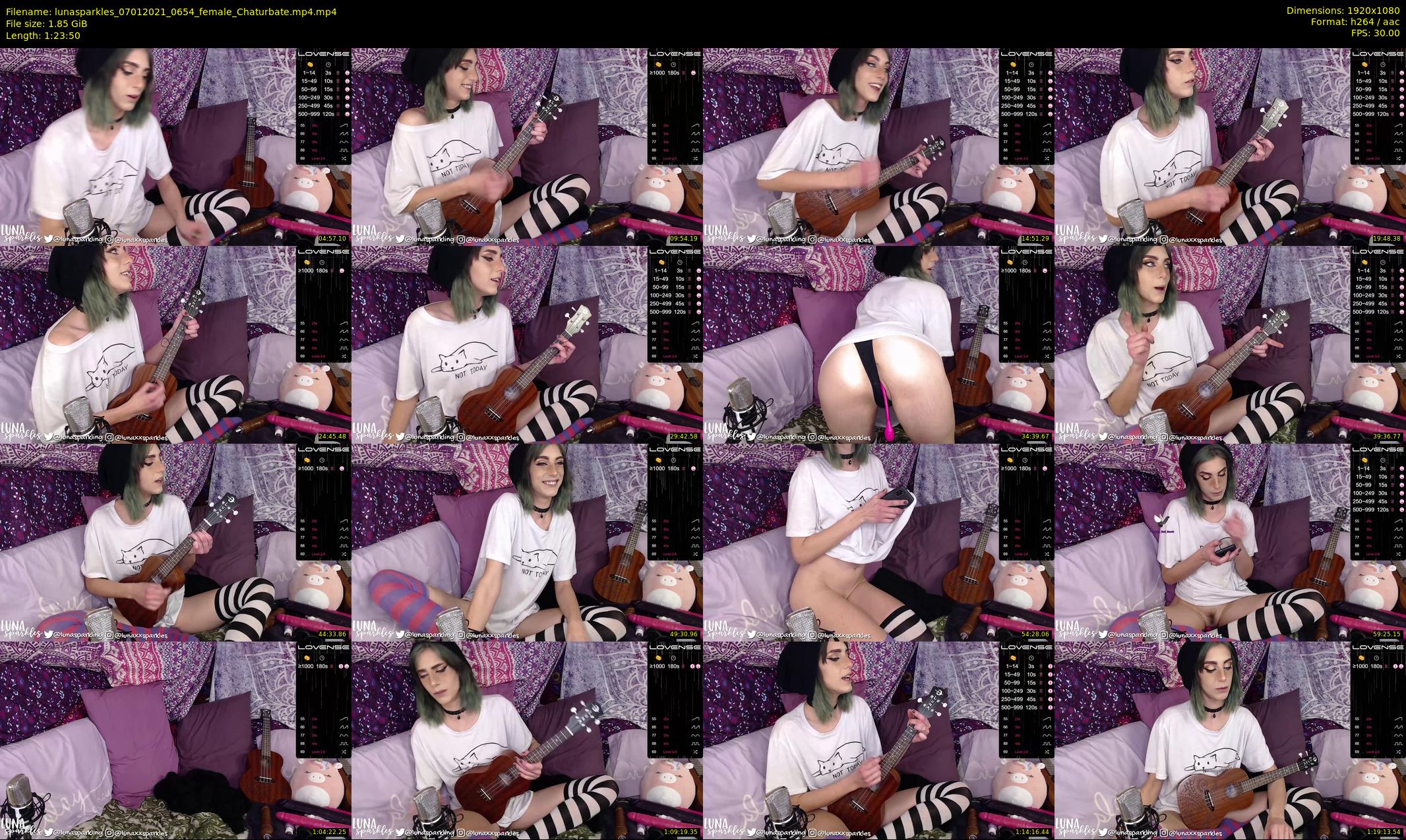 lunasparkles — 84 minute Chaturbate female cam show recording, 1080p, Jan 7, 2021