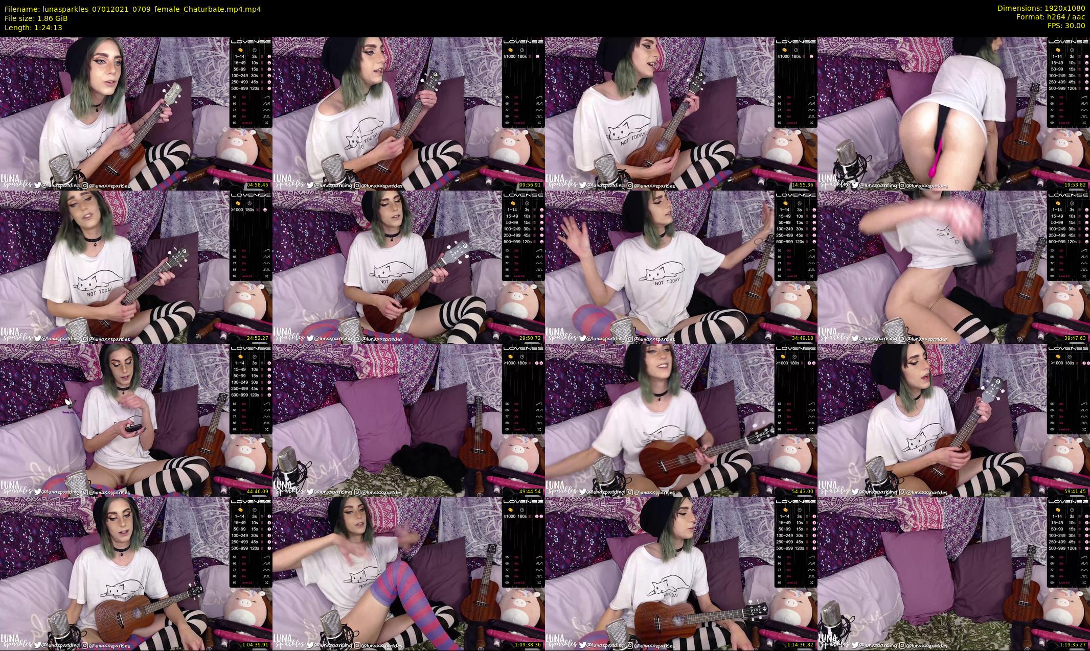 lunasparkles — 85 minute Chaturbate female cam show recording, 1080p, Jan 7, 2021