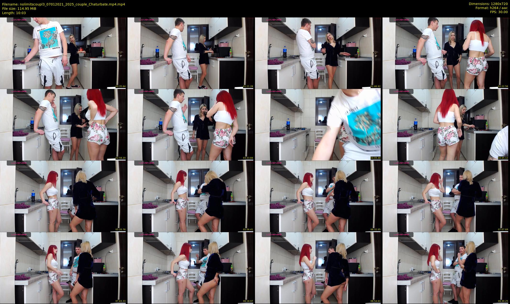 nolimitscoupl3 — 11 minute Chaturbate couple cam show recording, 720p, Jan 7, 2021