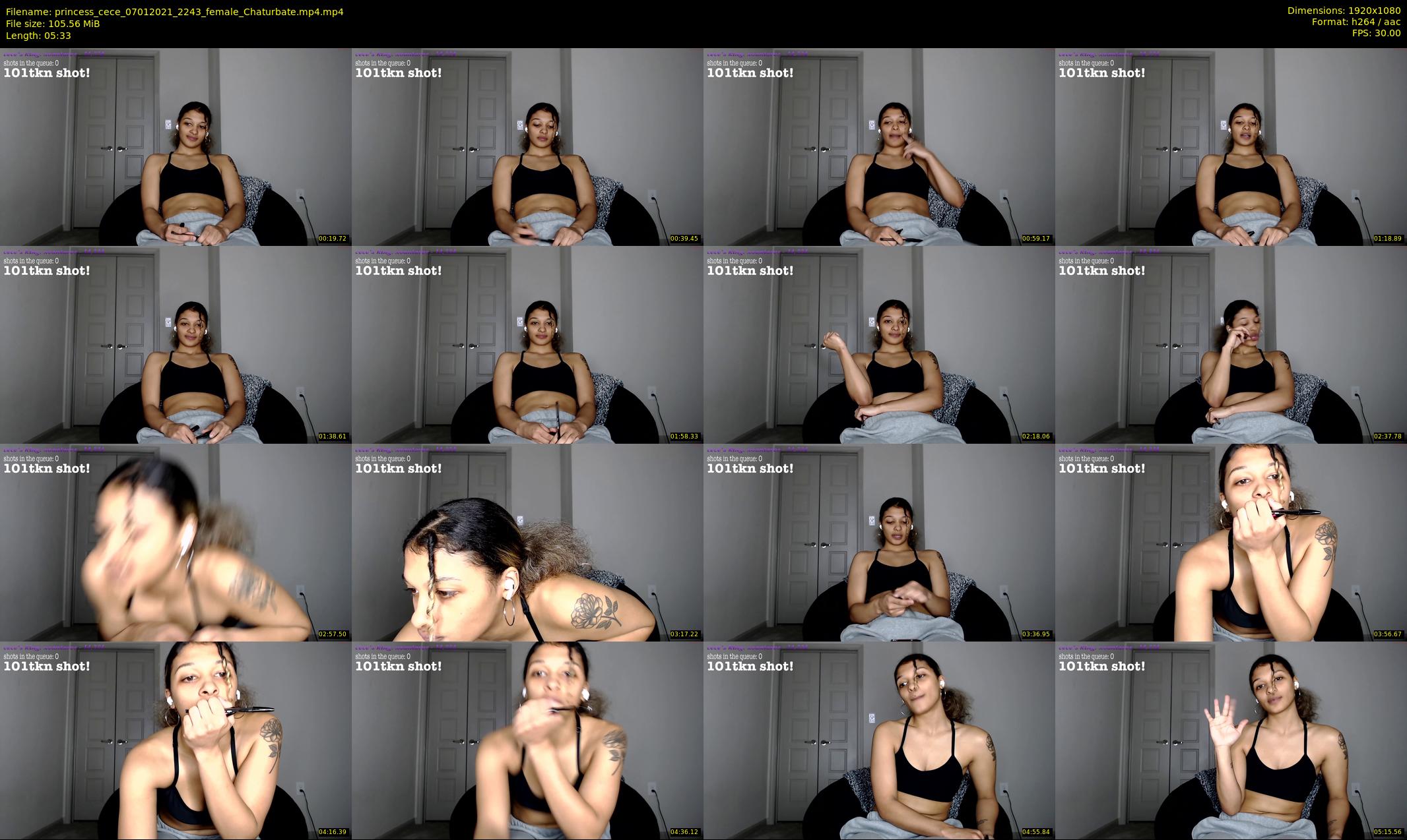 princess_cece — 6 minute Chaturbate female cam show recording, 1080p, Jan 7, 2021