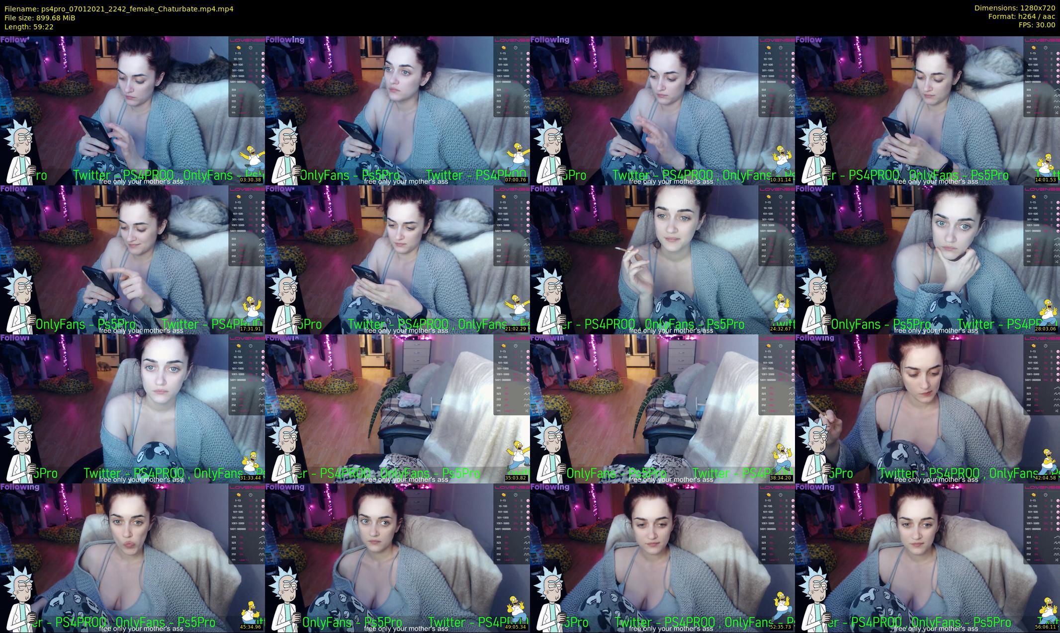 ps4pro — 60 minute Chaturbate female cam show recording, 720p, Jan 7, 2021