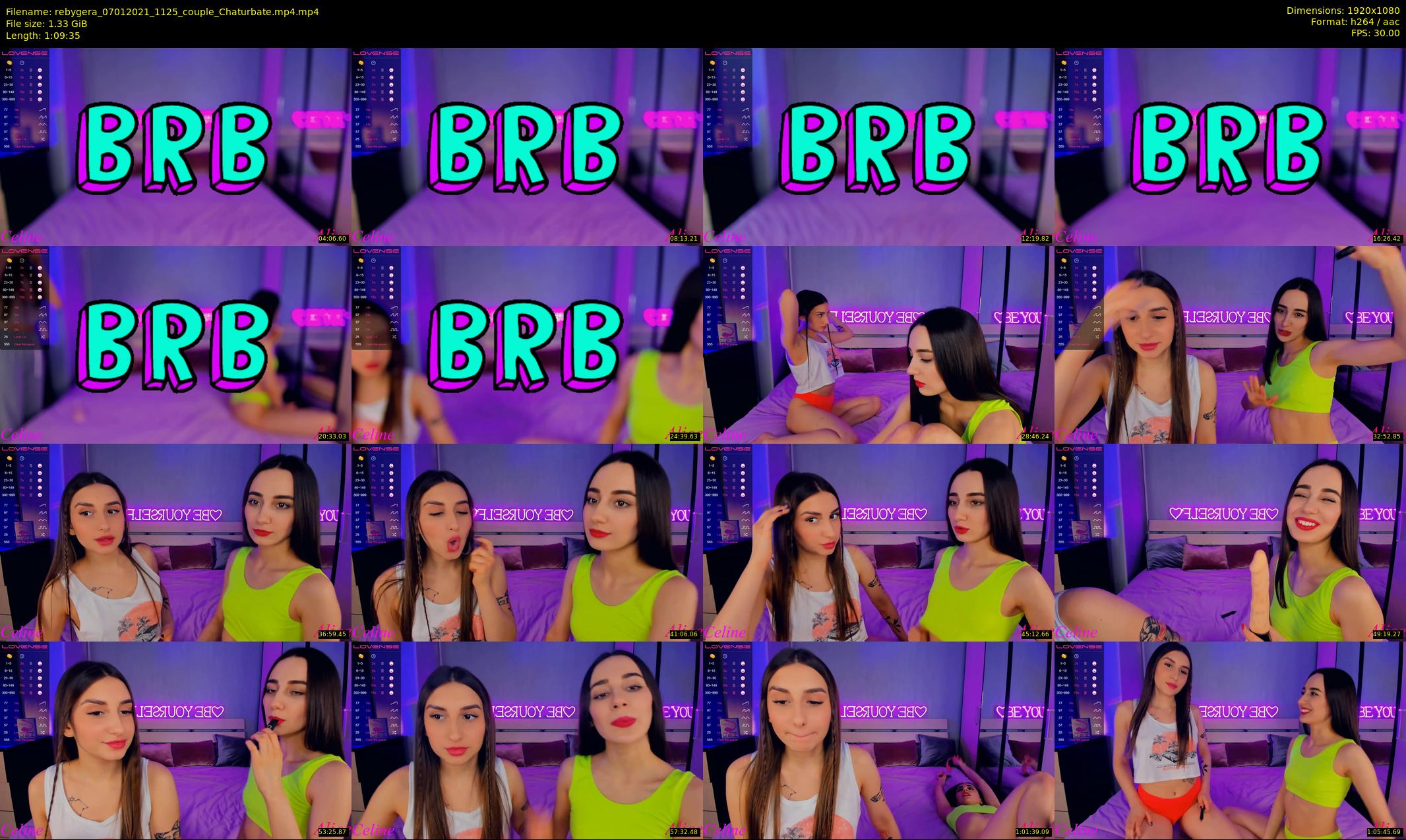 rebygera — 70 minute Chaturbate couple cam show recording, 1080p, Jan 7, 2021