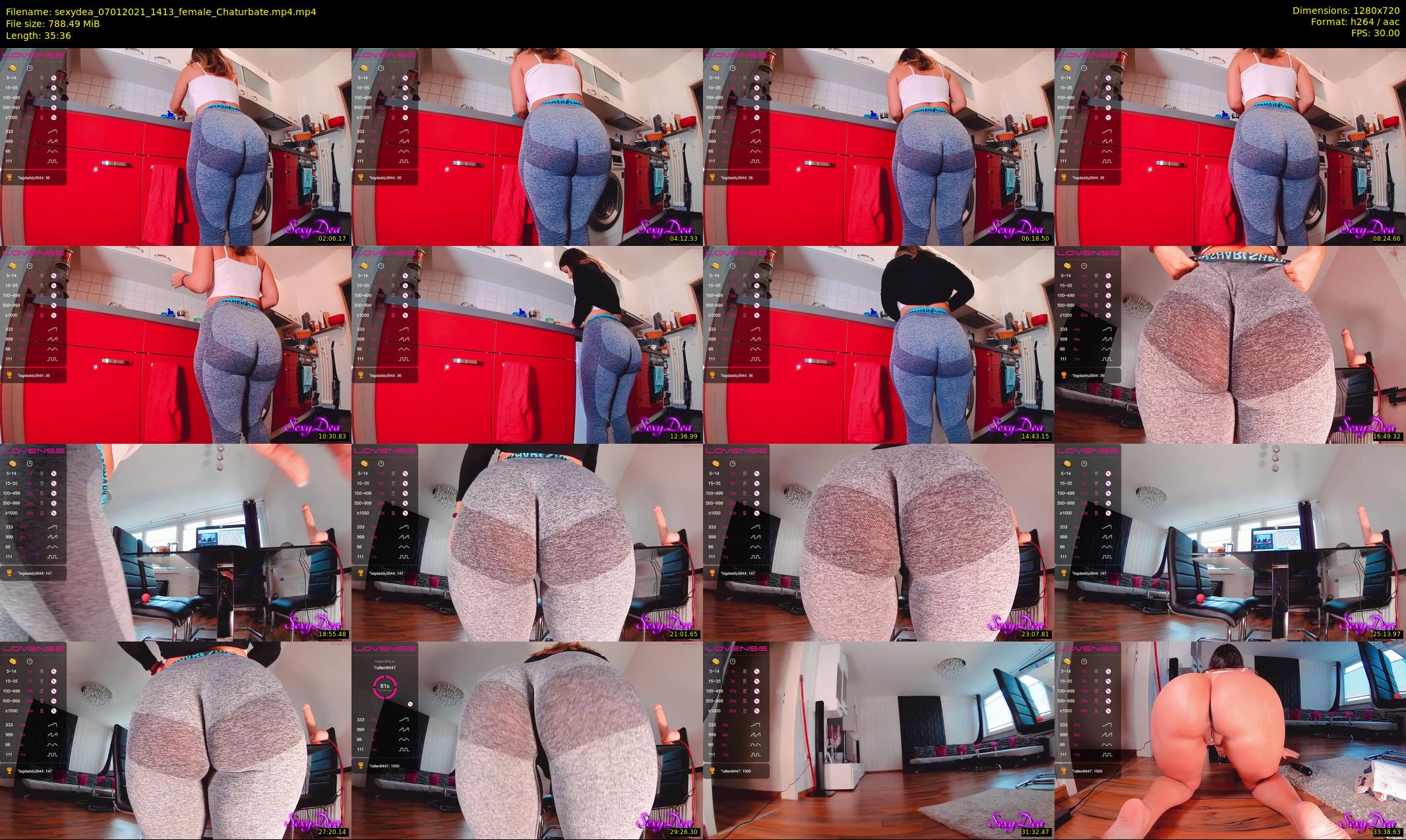 sexydea — 36 minute Chaturbate female cam show recording, 720p, Jan 7, 2021