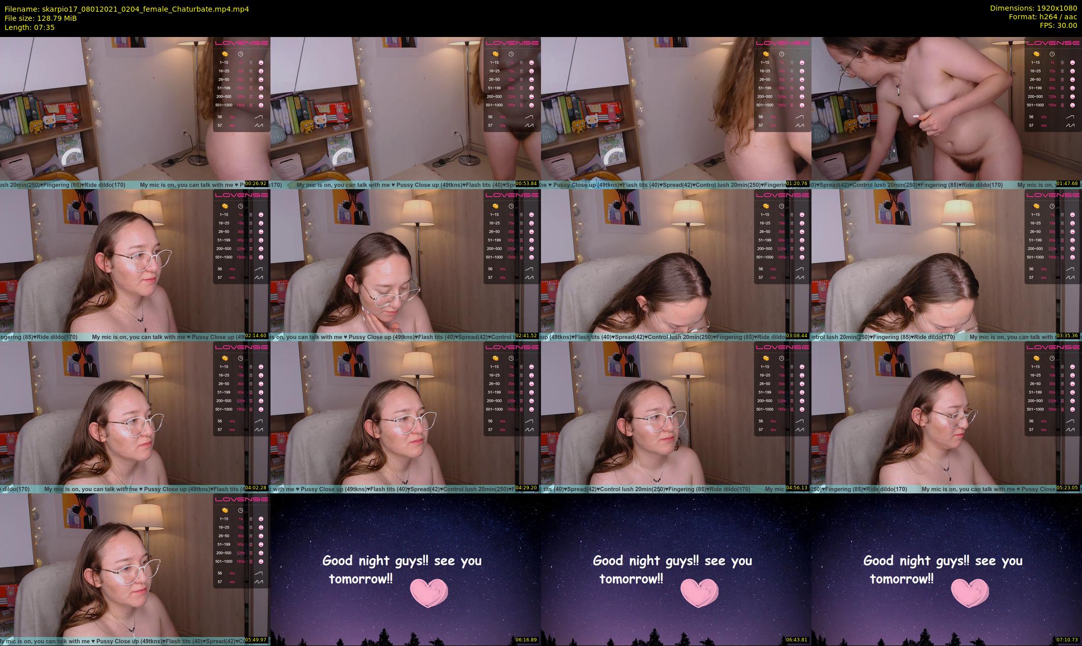 skarpio17 — 8 minute Chaturbate female cam show recording, 1080p, Jan 8, 2021